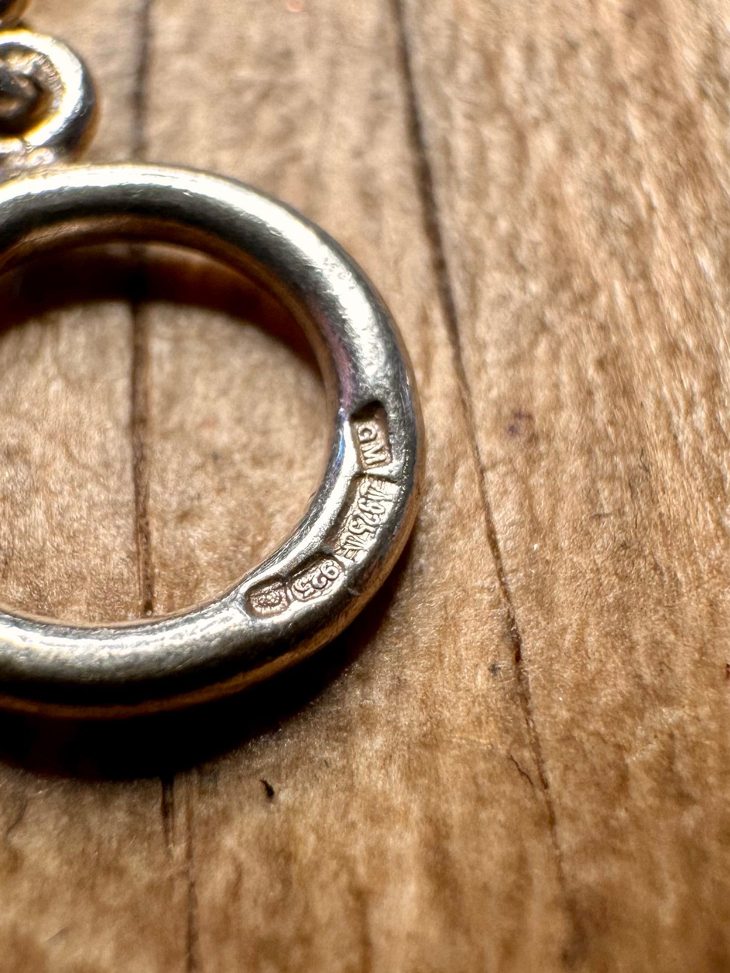 Modernist Mother of Pearl 925 Sterling Silver 7 inch Bracelet