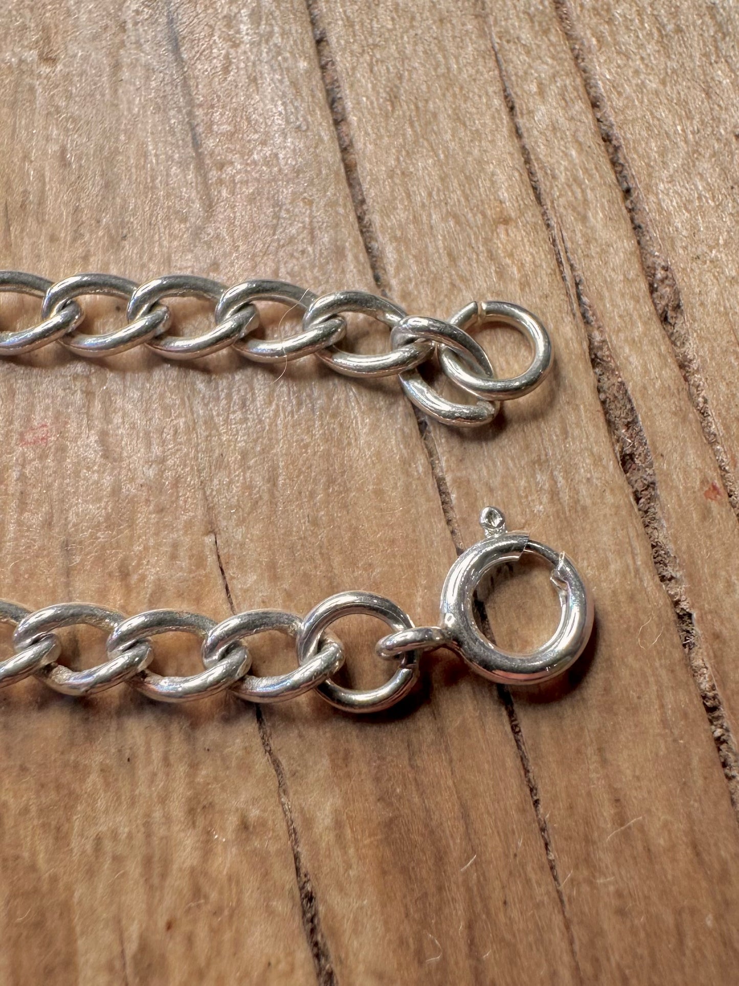 Vintage Curb Chain 925 Sterling Silver 18 inch Necklace