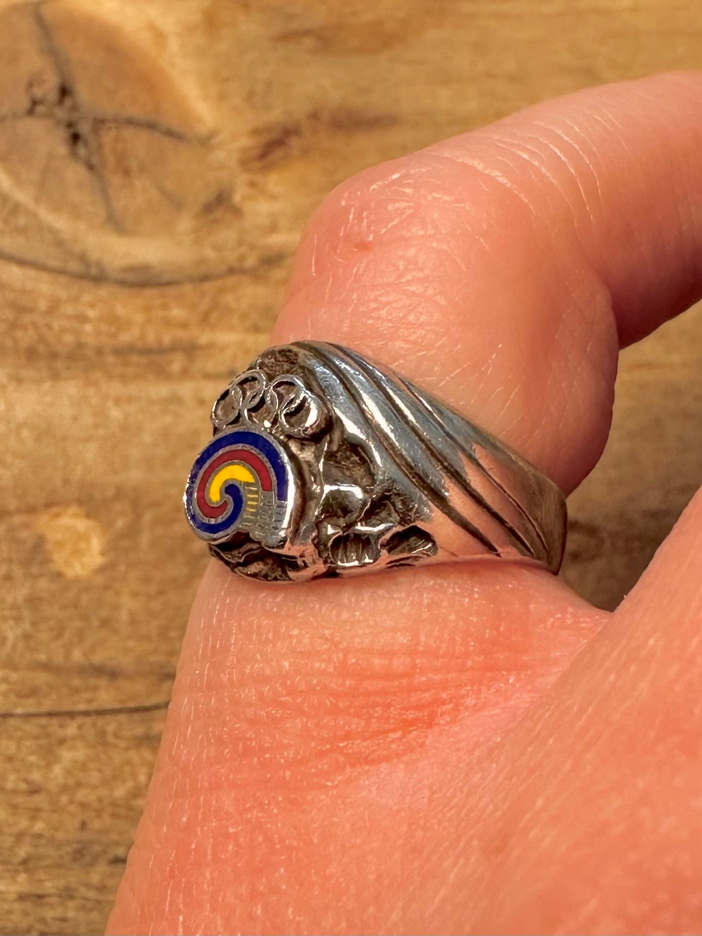 Vintage 1983 Seoul Olympics 925 Silver Size K Ring