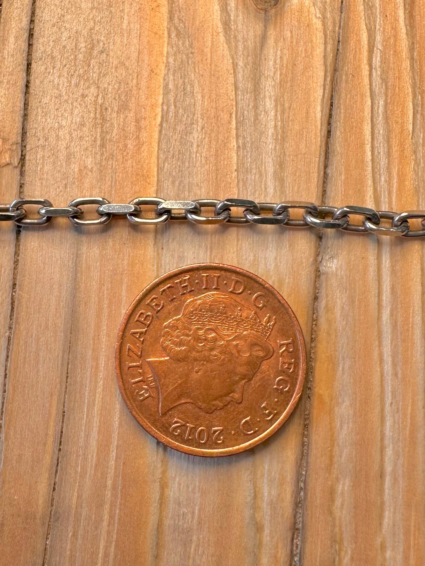 Vintage Cable Chain 925 Silver 22 inch Necklace
