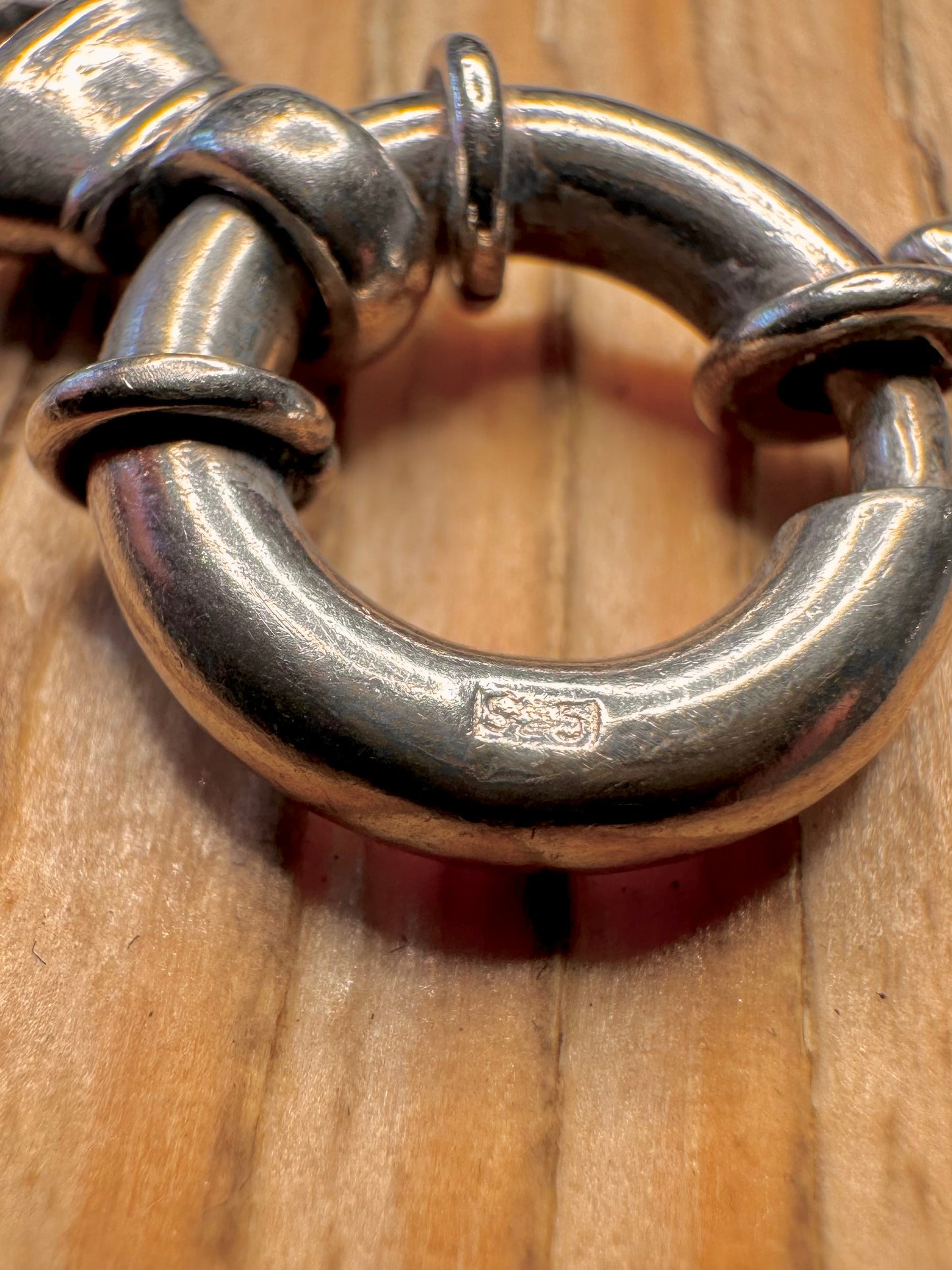 Vintage Multi Chain Link 925 Sterling Silver 7.8 inch Bracelet