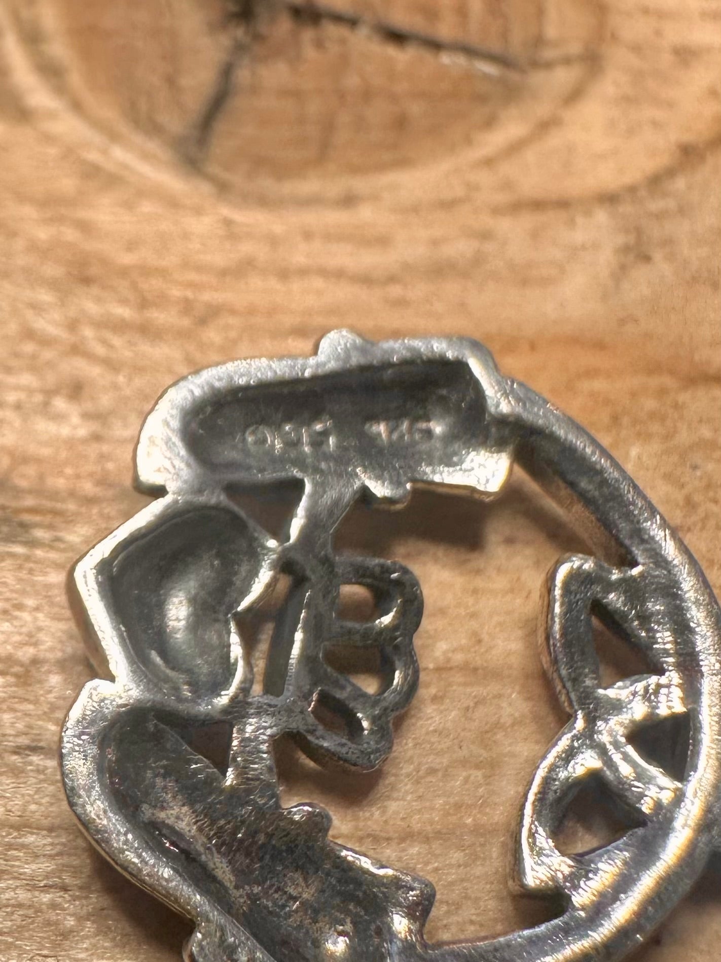 Vintage Claddagh Celtic 925 Silver Pendant