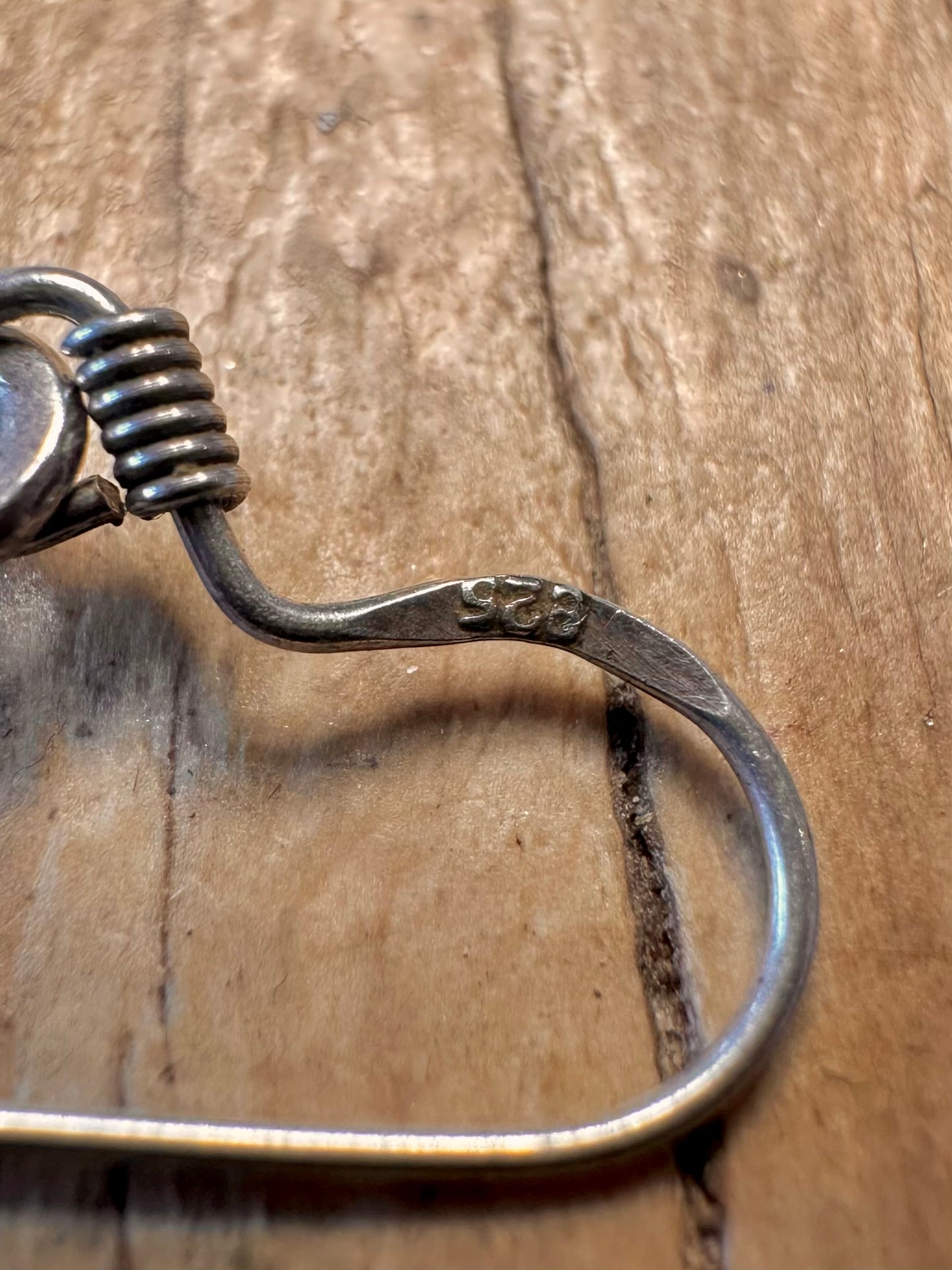 Vintage Bernsteine Ohrhänger aus 925 Sterling Silber