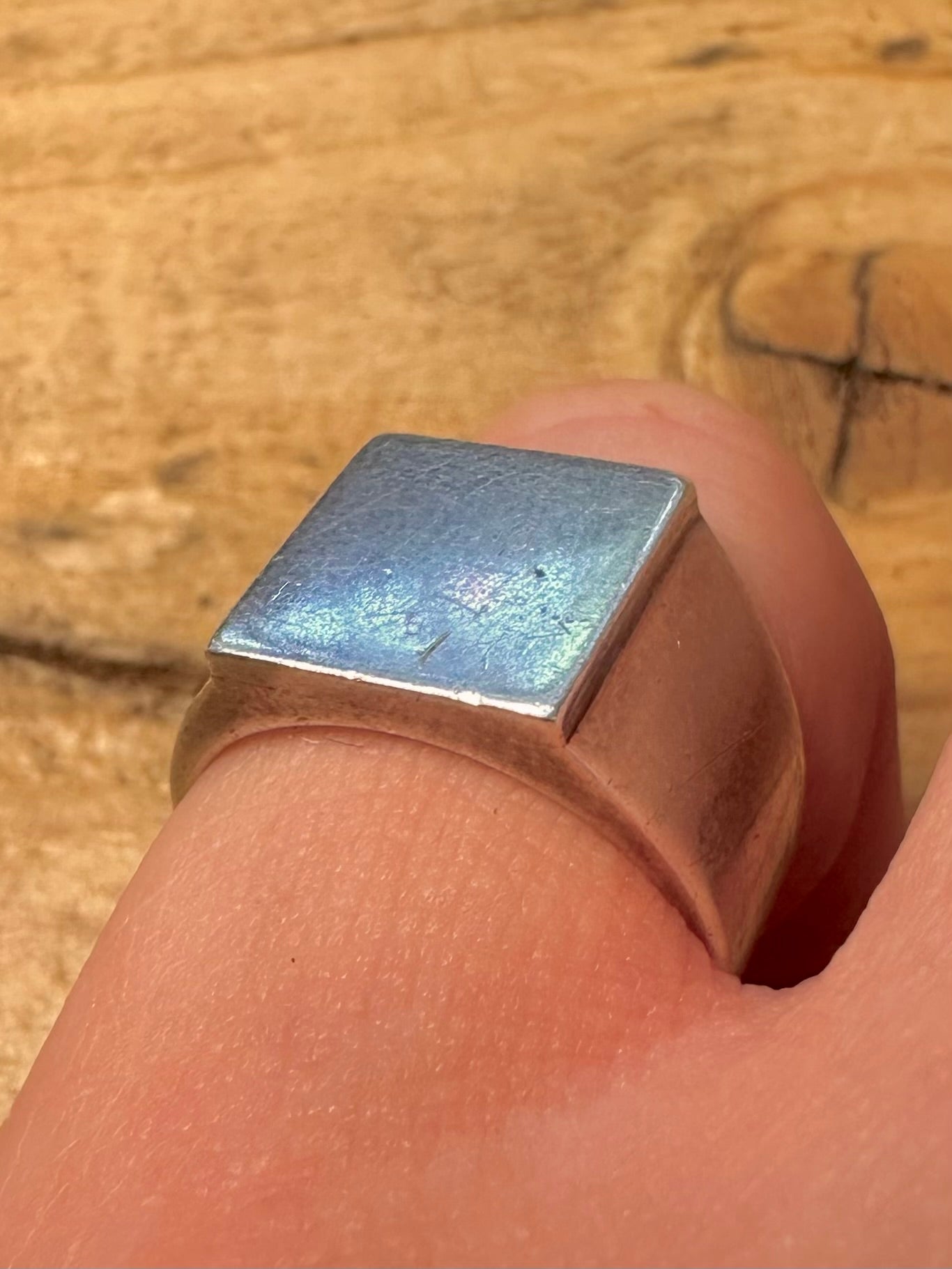 Vintage 1978 Signet Maker JS 925 Silver Size M Ring