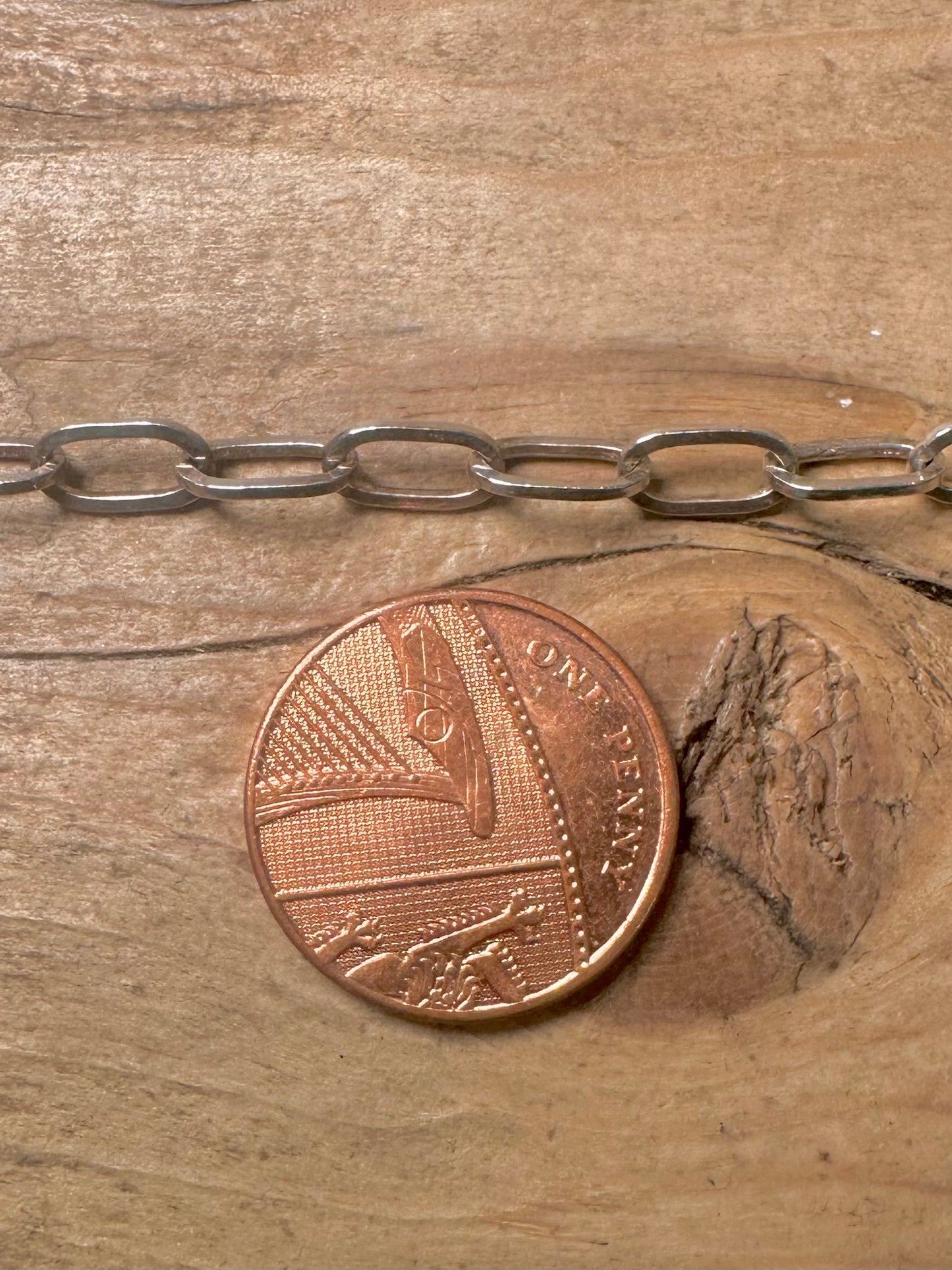 Vintage Oval Link 925 Silver 8 inch Bracelet