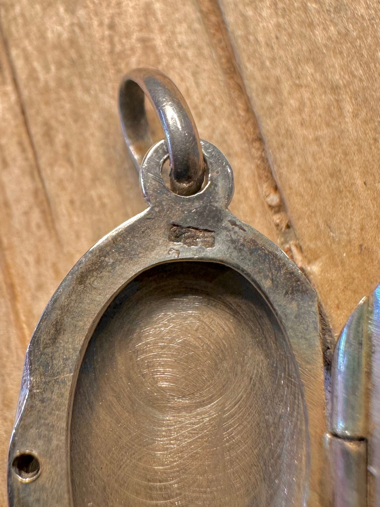 Vintage Sodalite Oval Locket 925 Sterling Silver Pendant