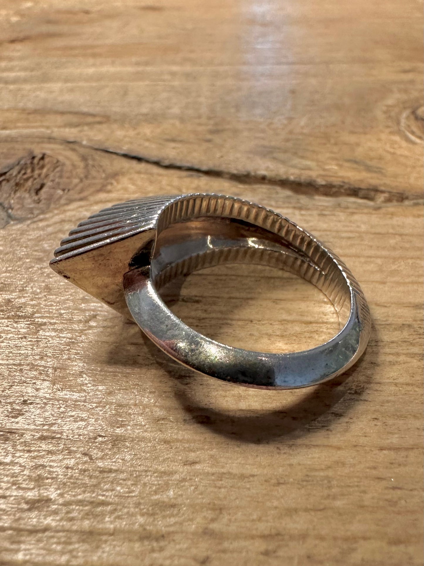 Abstract Swirl 925 Silver Size O Ring