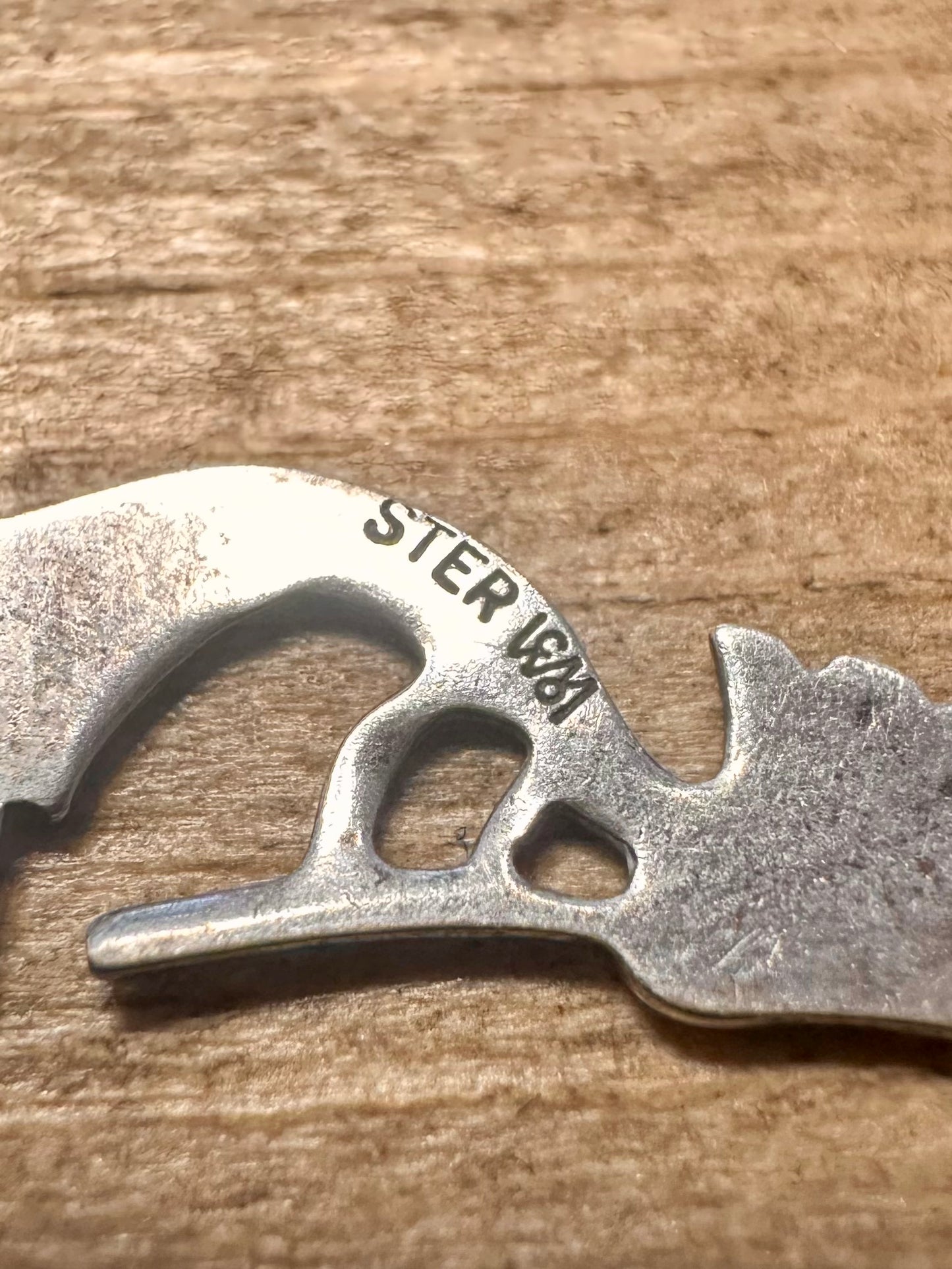 Vintage Kokopelli 925 Silver Pendant