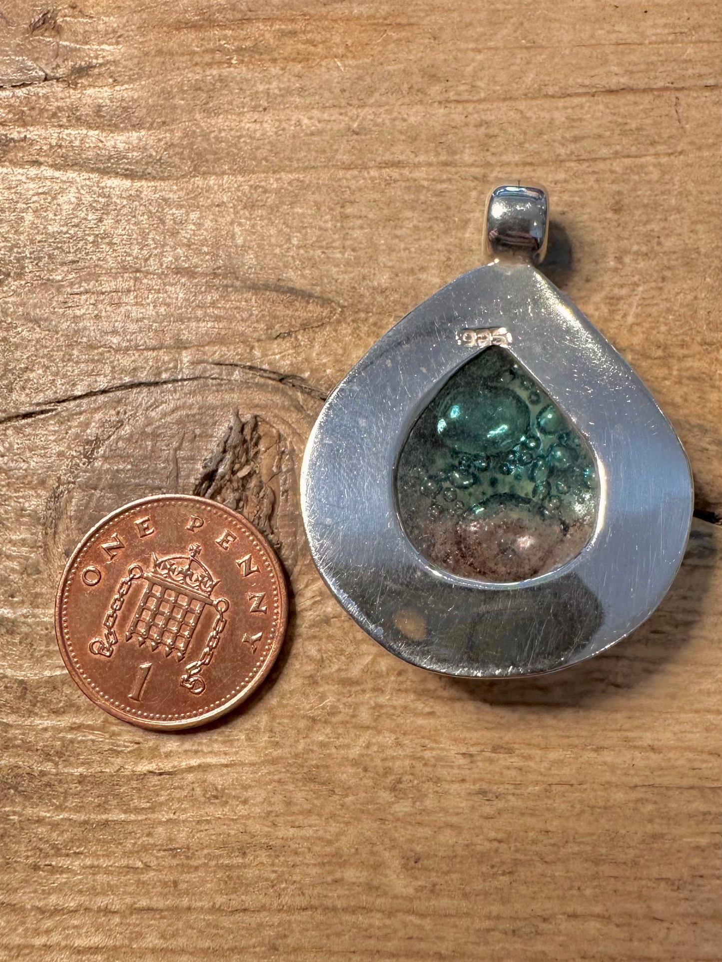 Modern Glass Bubble 925 Silver Pendant