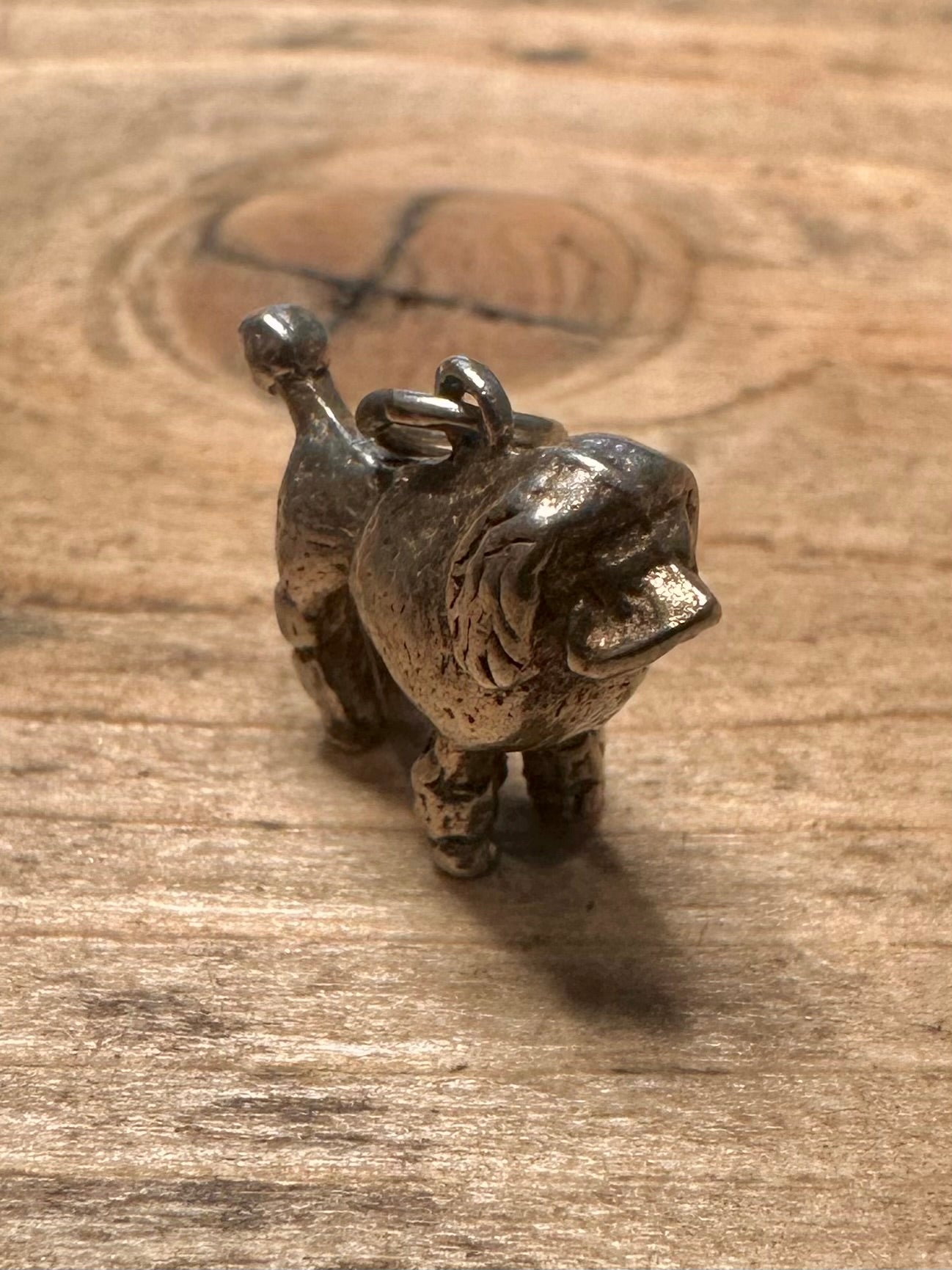 Vintage Poodle 925 Silver Charm Pendant