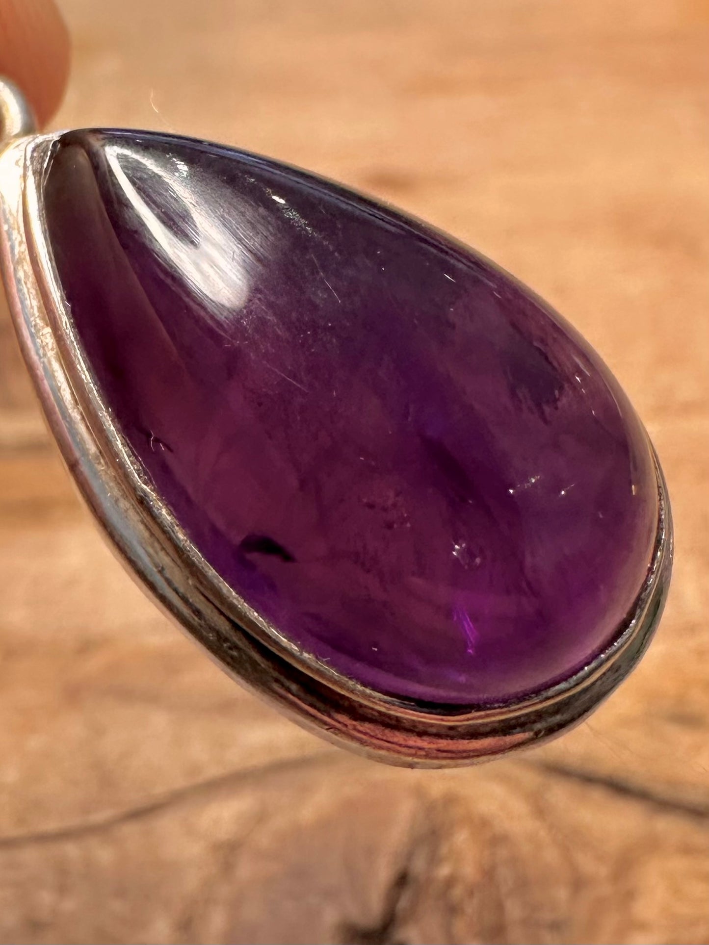 Vintage Amethyst 925 Silver Pendant