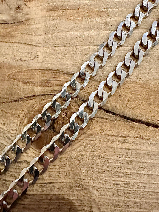 Vintage Curb Chain 925 Silver Edinburgh 20 inch Necklace