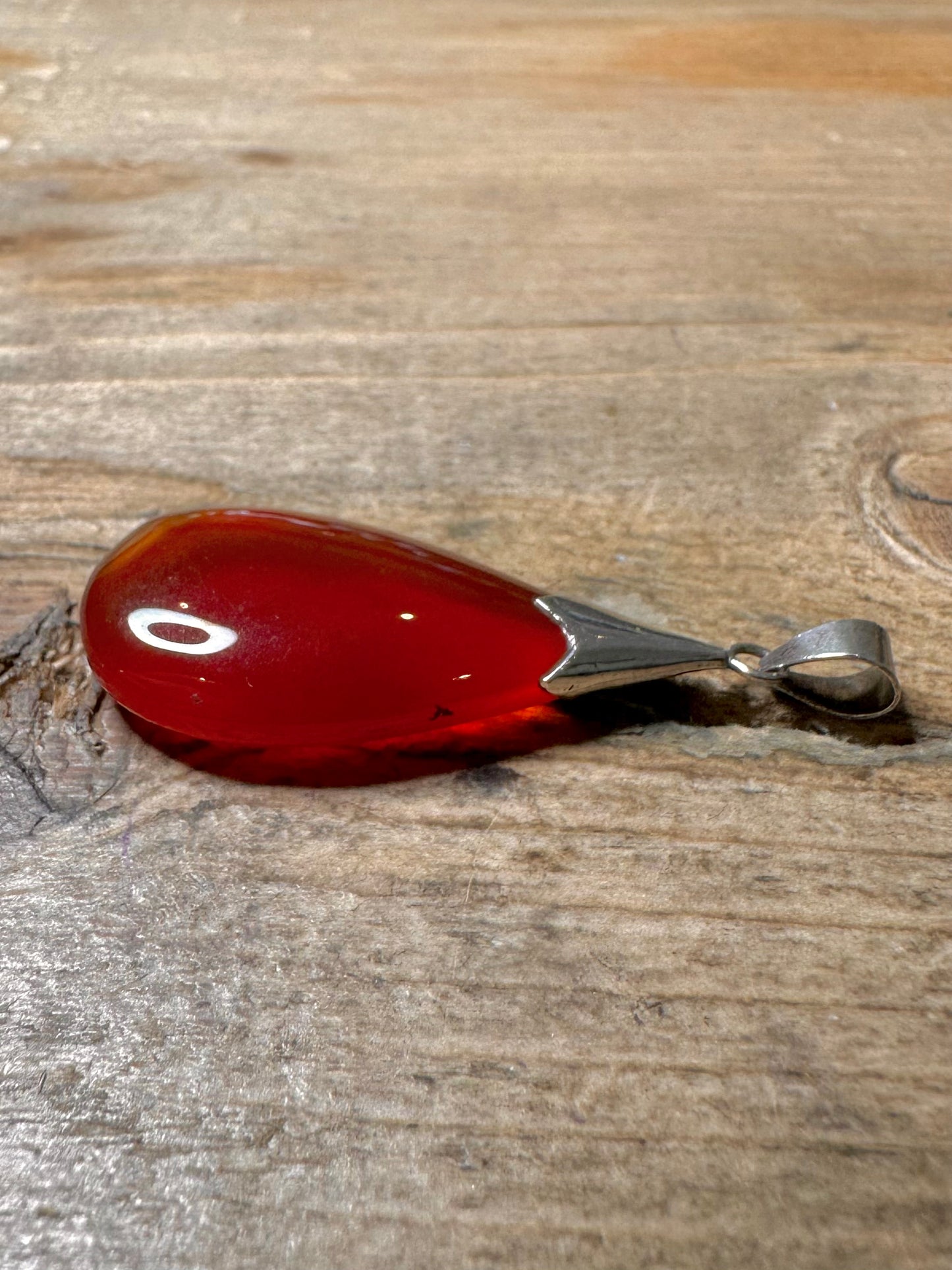 Vintage Banded Agate 925 Silver Pendant