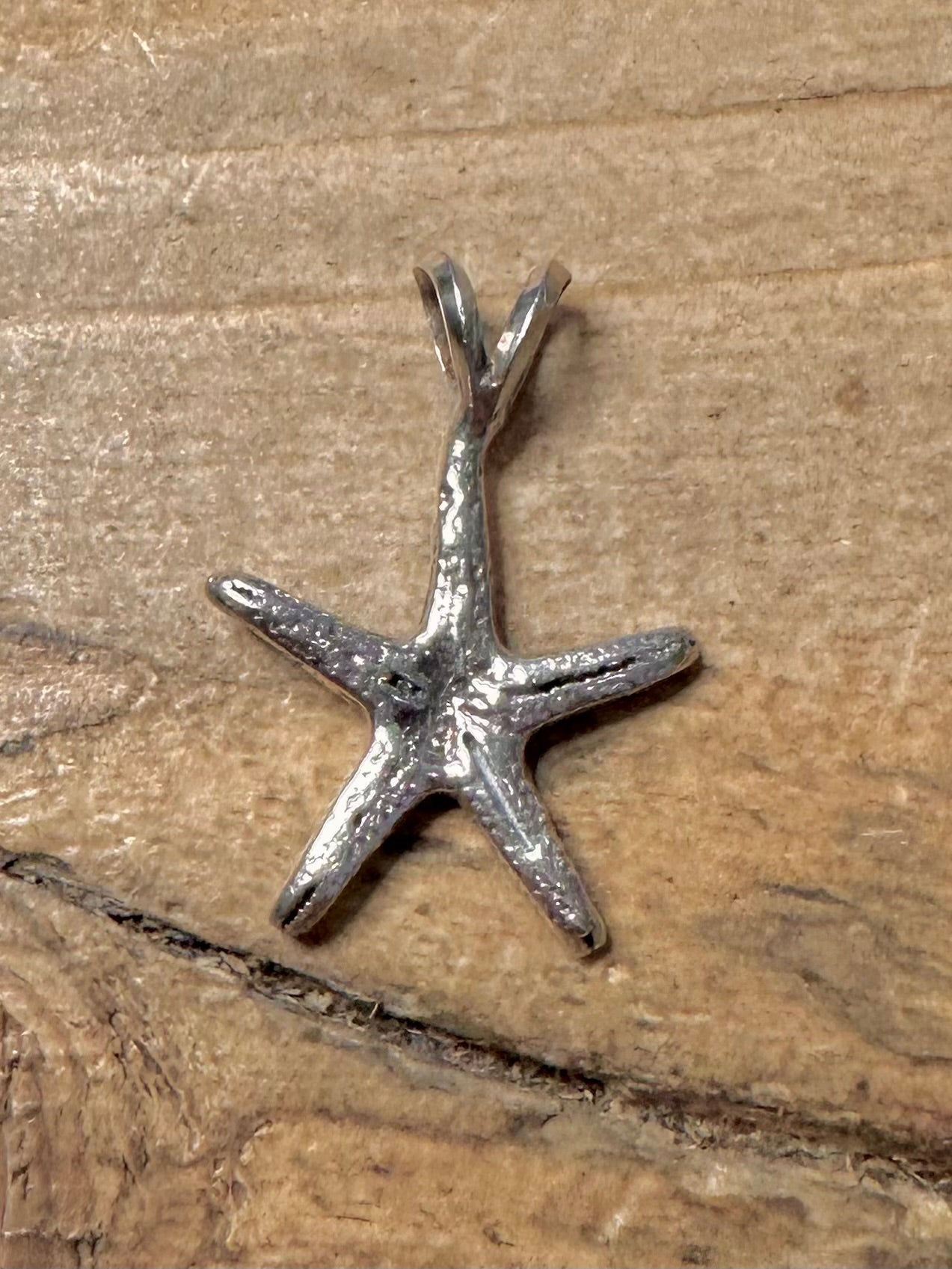 Vintage Starfish 925 Silver Pendant