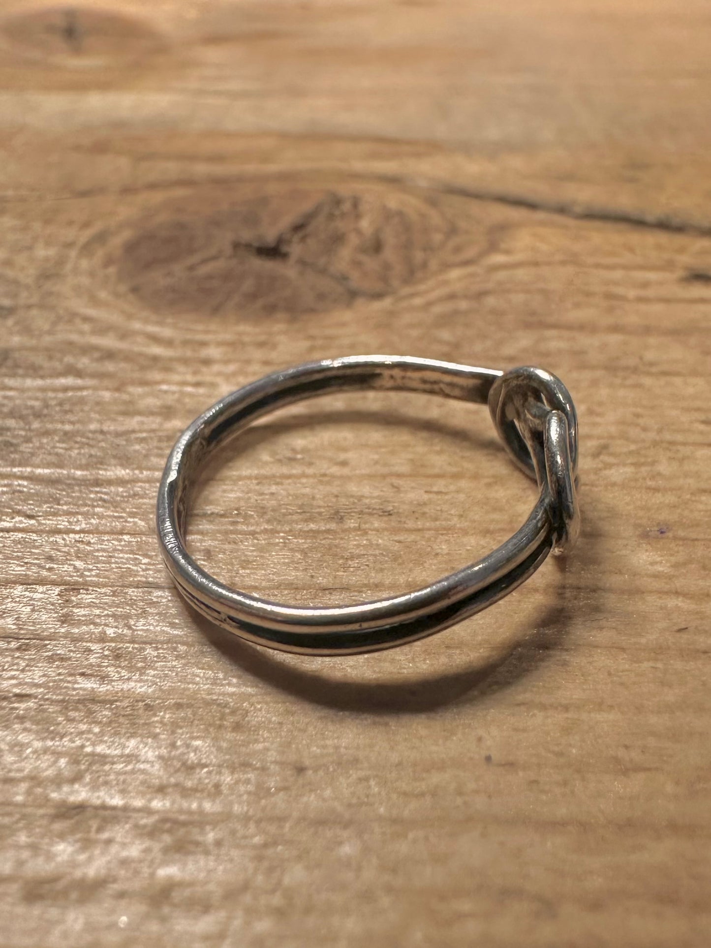 Vintage Knot 925 Silver Size M Ring