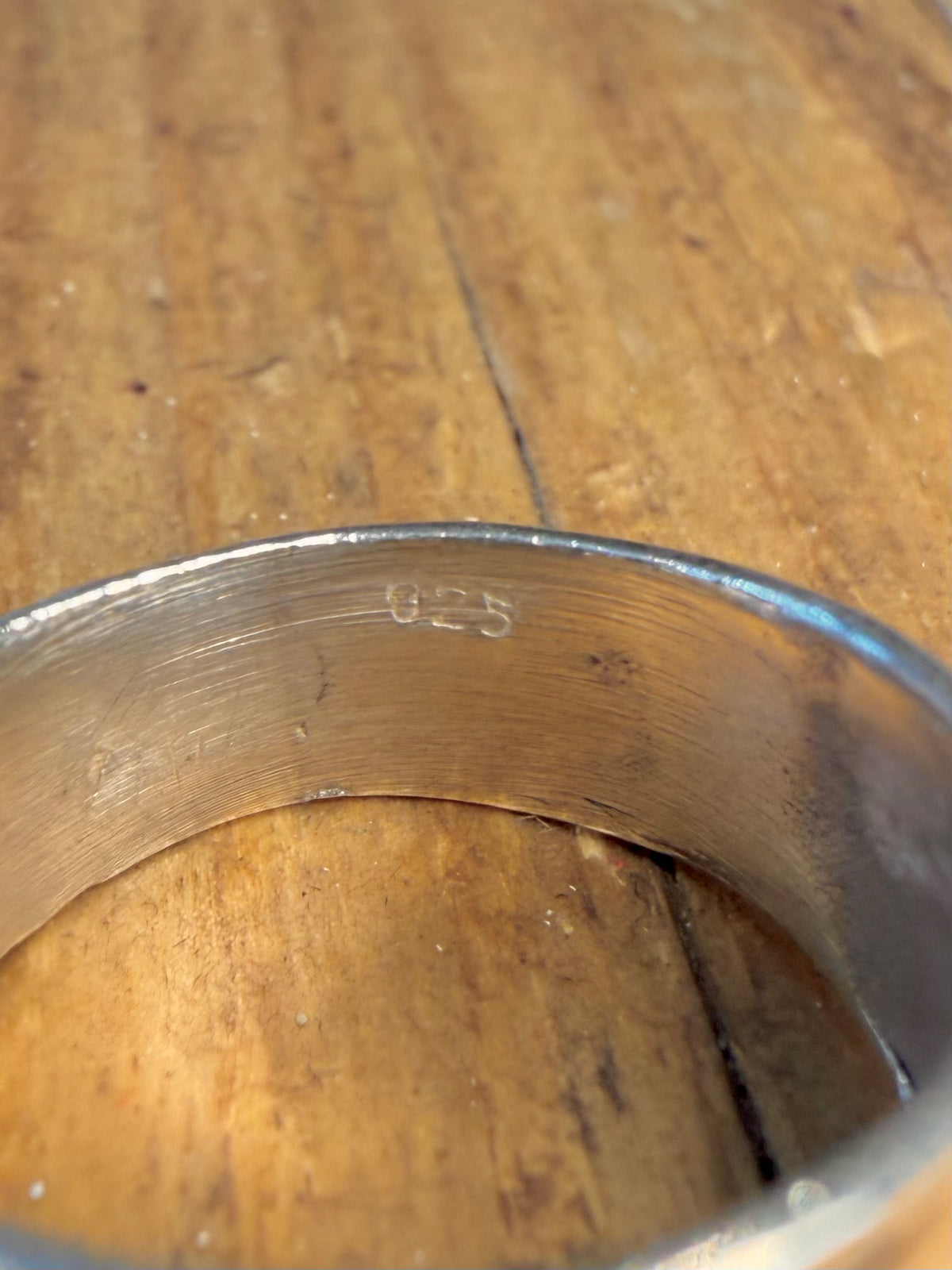 Dome Band 925 Sterling Silver Size O Ring