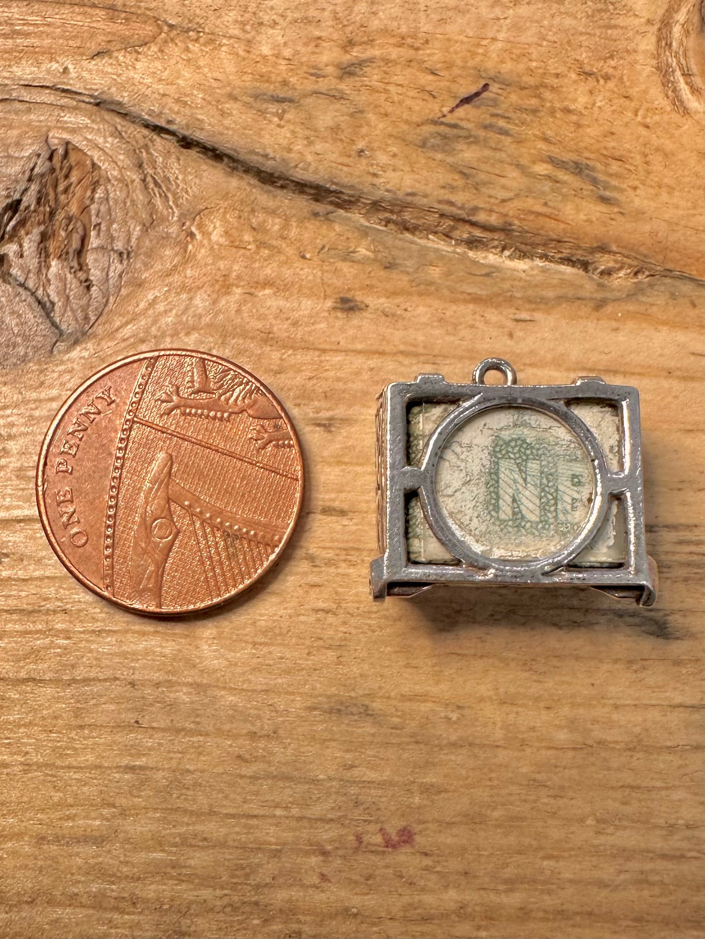 Vintage Rare Mad Money One Dollar 925 Silver Charm Pendant