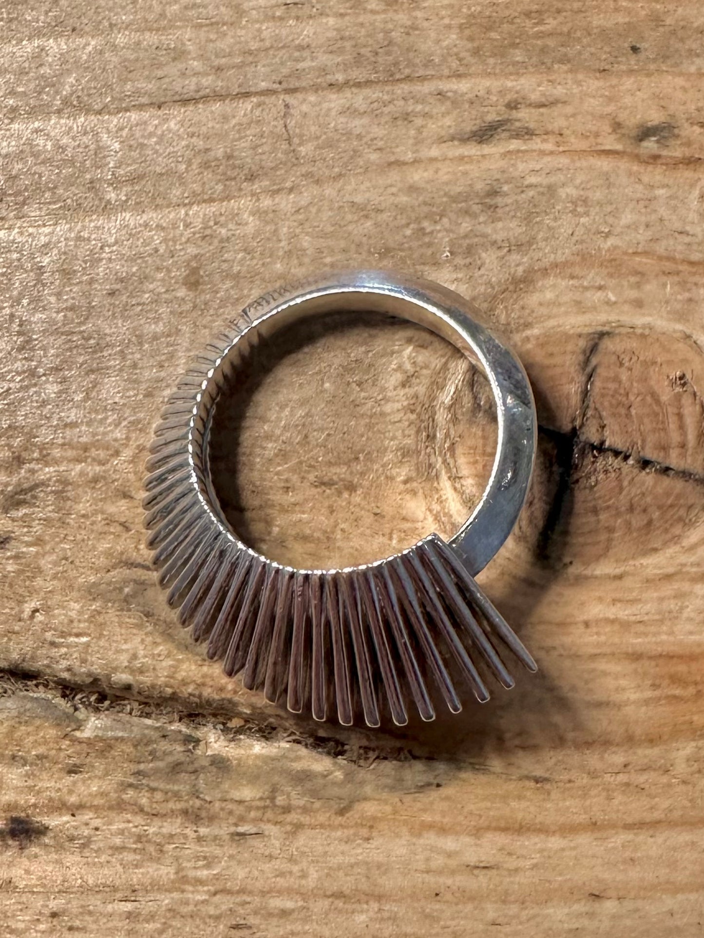 Abstract Swirl 925 Silver Size O Ring