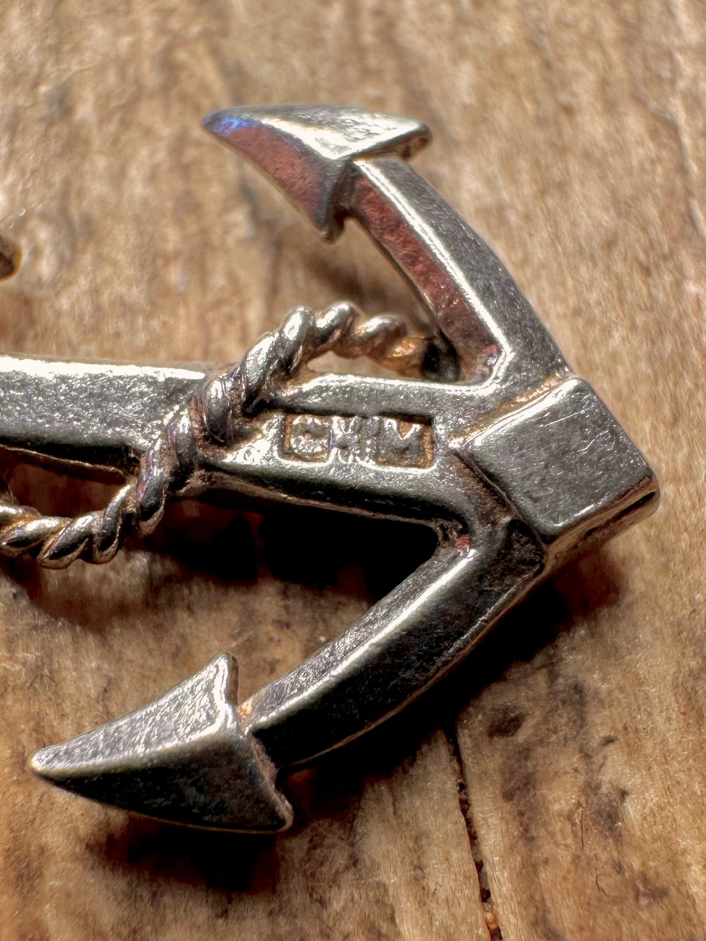 Vintage Anker Hersteller CHIM 925 Sterling Silber Charm Anhänger