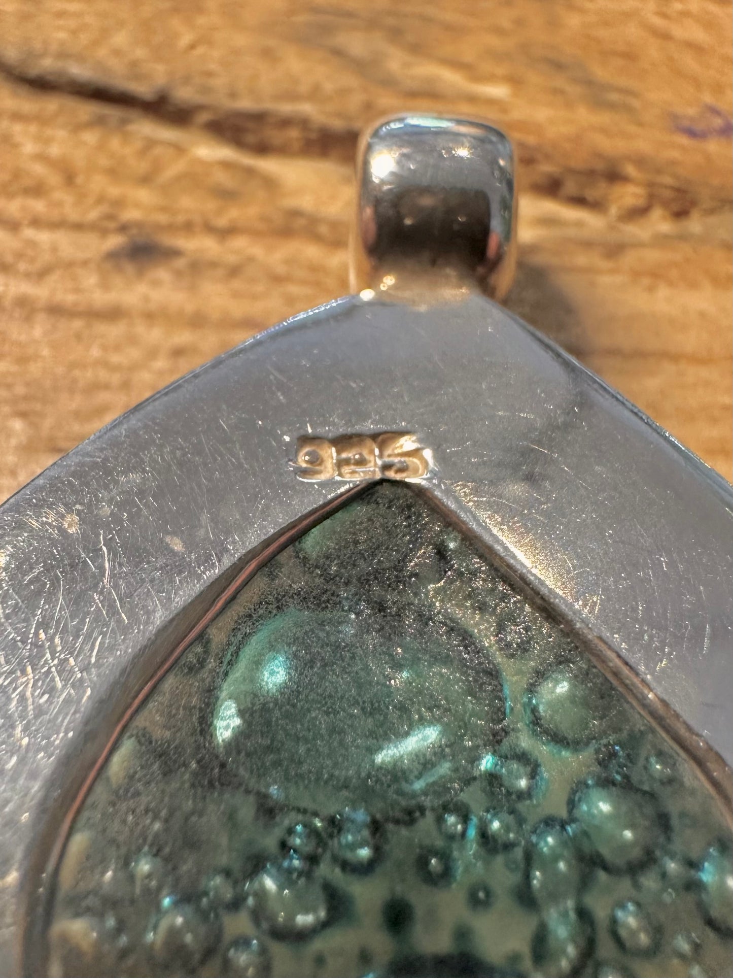 Modern Glass Bubble 925 Silver Pendant