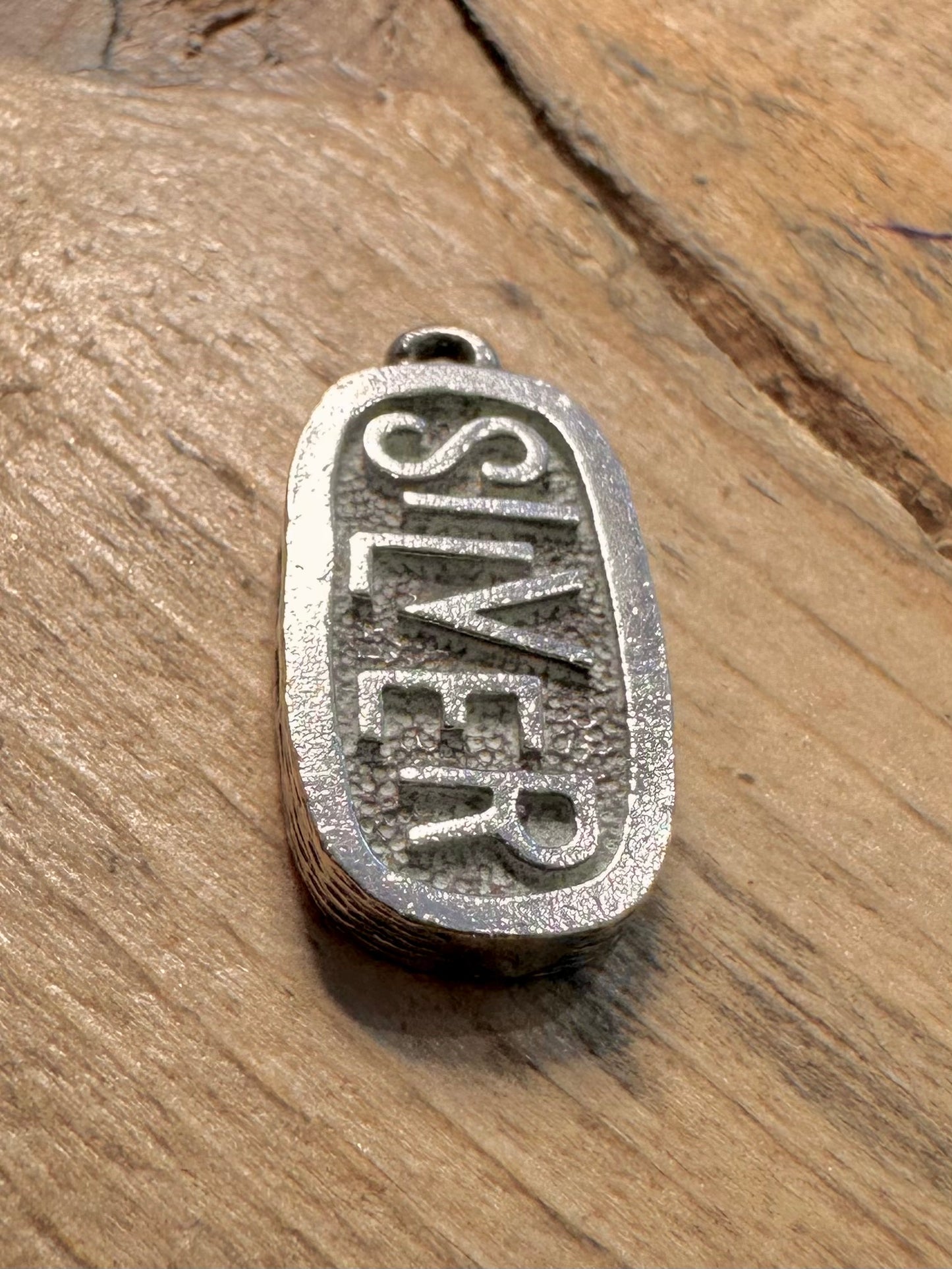 Vintage 1974 1/4oz Silver Bar 925 Silver Pendant