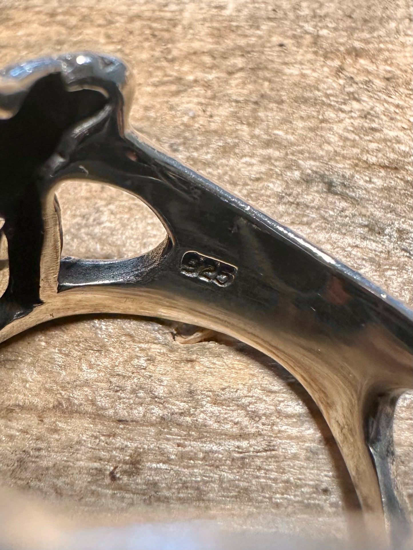 Vintage Large Octopus 925 Silver Size R1/2 Ring