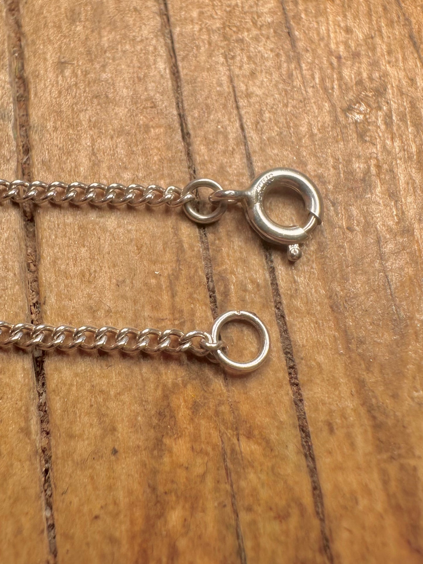 Panzerkette 925 Sterling Silber 45 cm Halskette