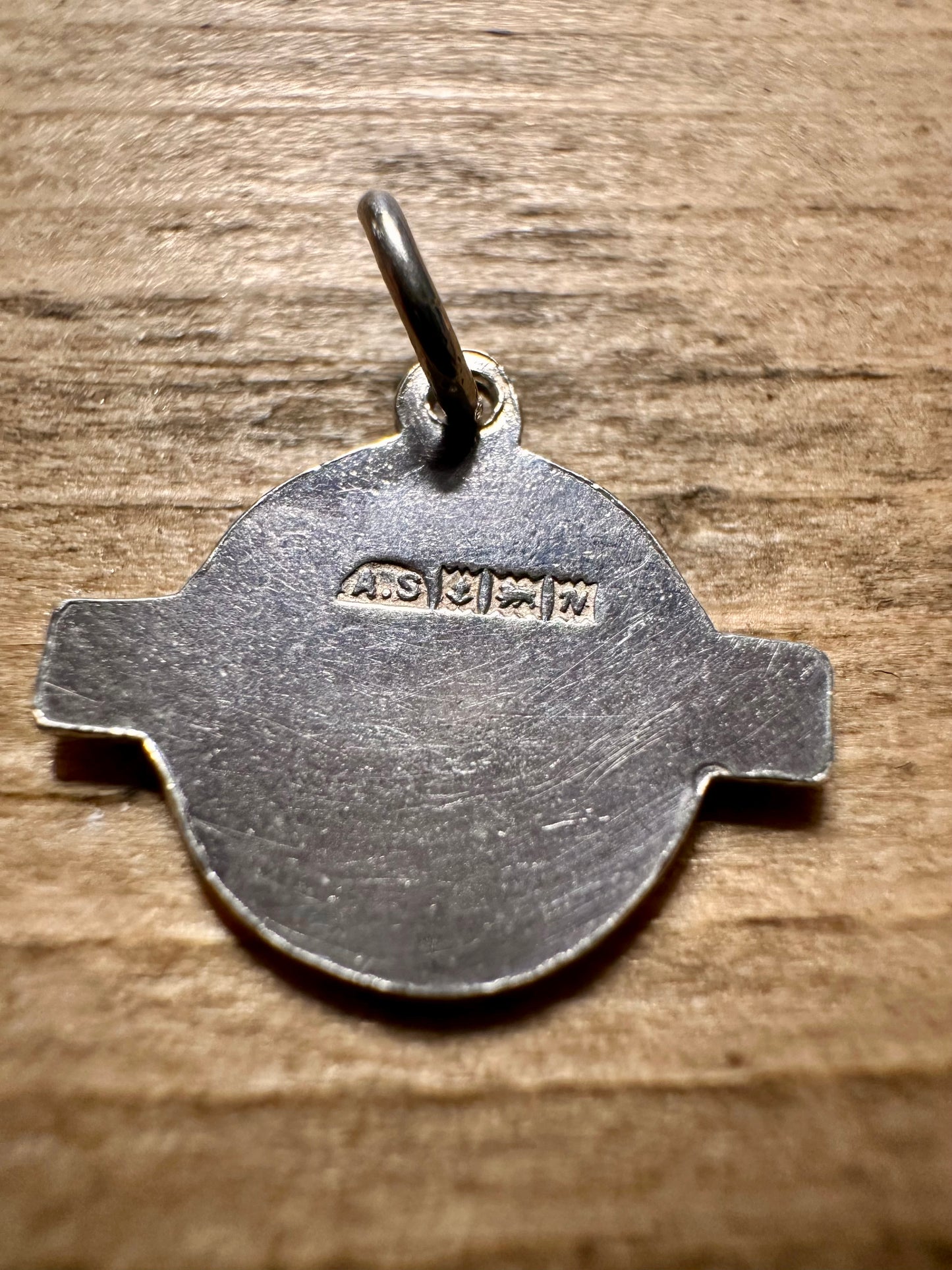 Vintage 1962 London Transport Enamel 925 Silver Charm Pendant