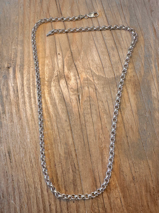 Belcher Chain Italy 925 Sterling Silver 20 inch Necklace