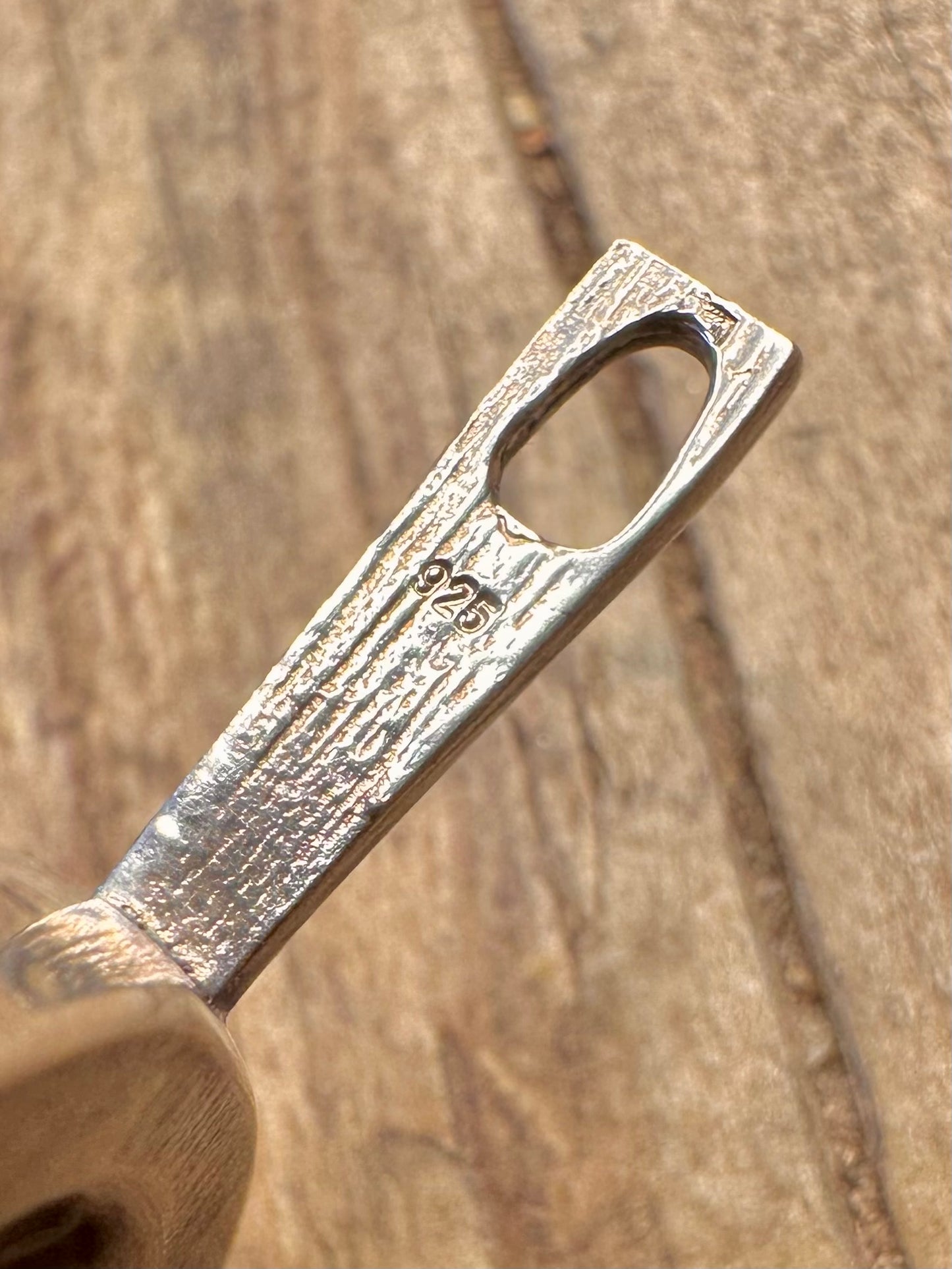 Abstrakter modernistischer Anhänger aus 925er Sterlingsilber