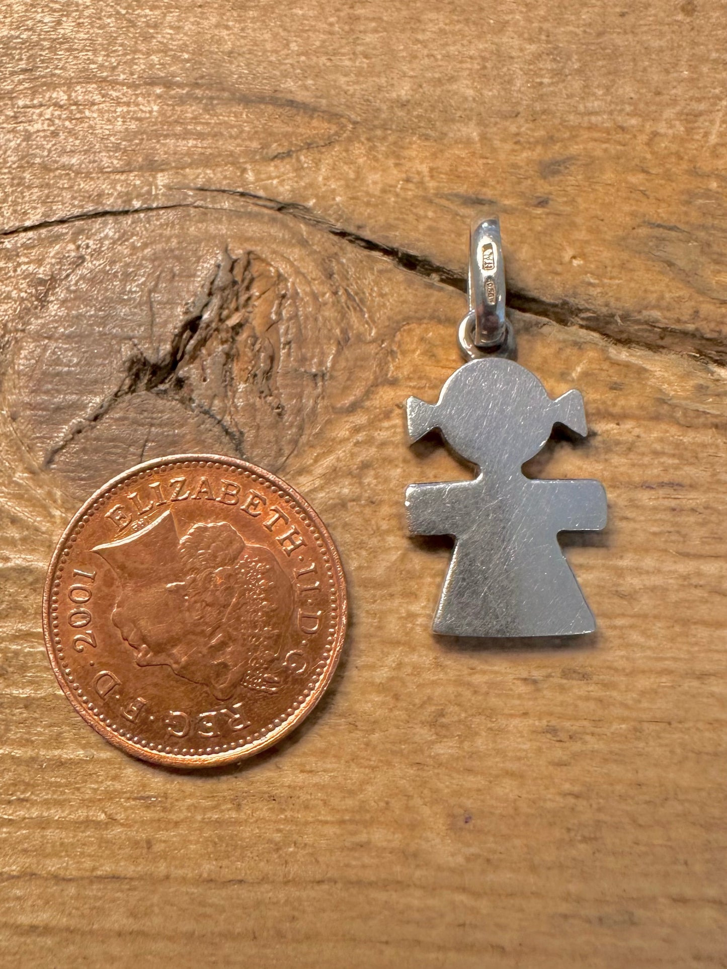 Vintage Alessi Logo 925 Silver Pendant