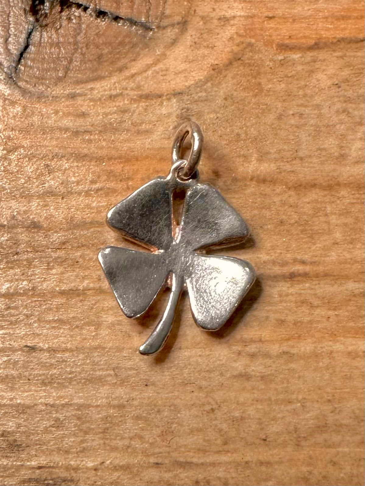 Vintage Four Leaf Clover 925 Silver Pendant