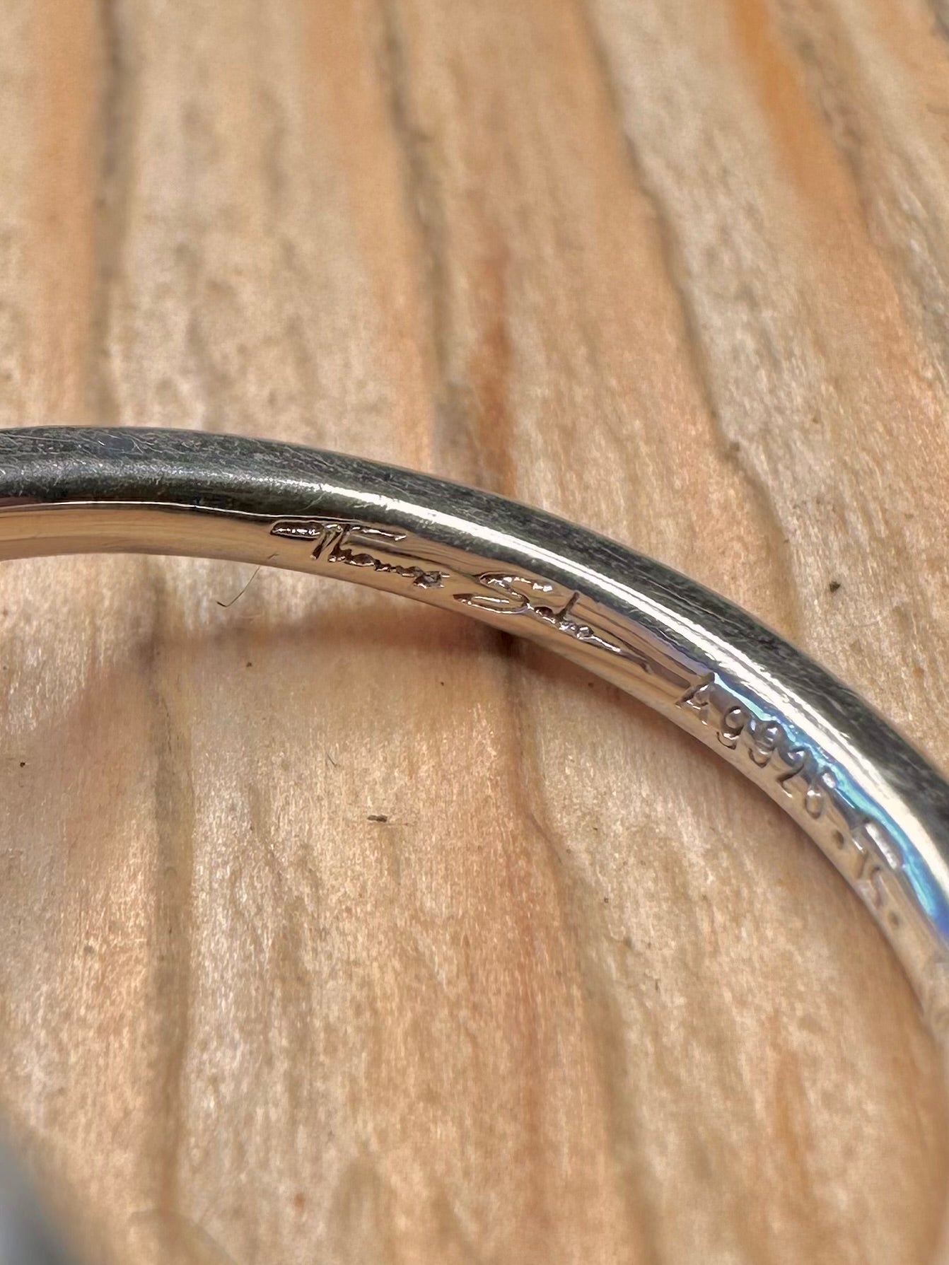 Vintage Thomas Sabo Heart 925 Sterling Silver Size M1/2 Ring