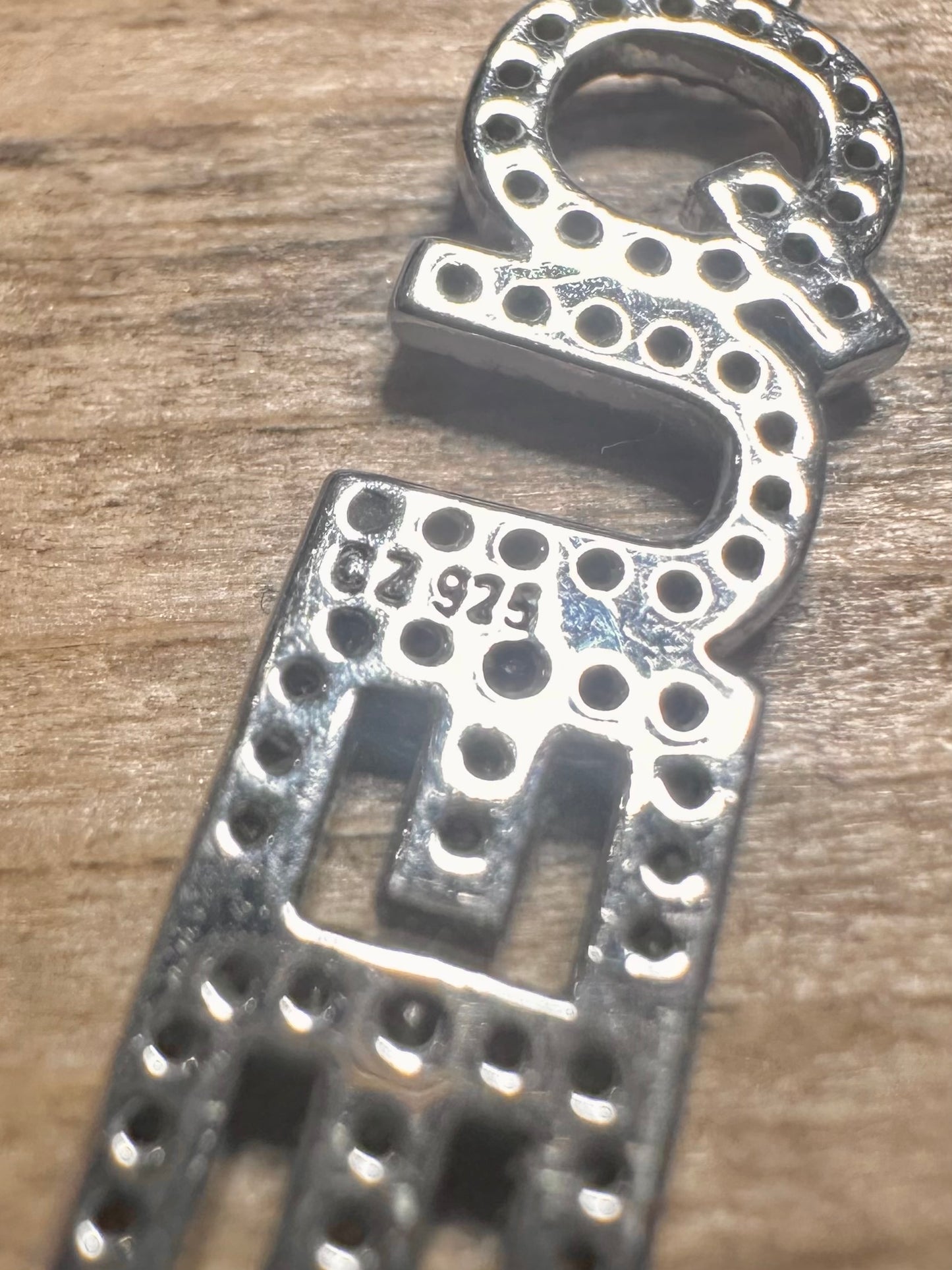 Modern CZ Queen 925 Silver 6.5 inch Bracelet