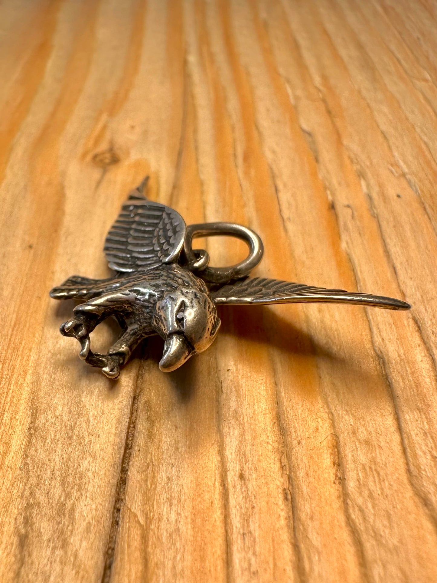 Vintage Eagle 925 Silver Pendant