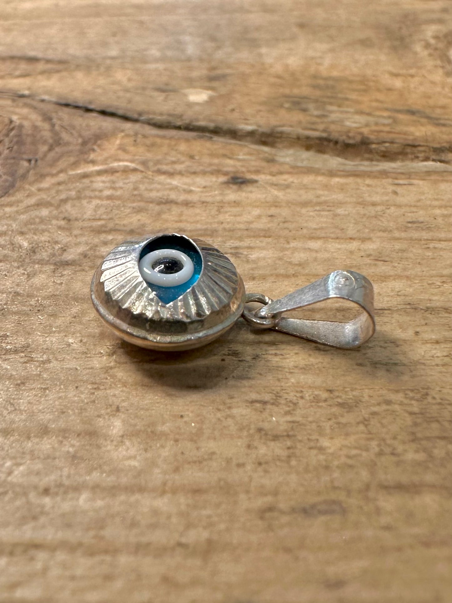 Vintage Evil Eye 925 Silver Pendant