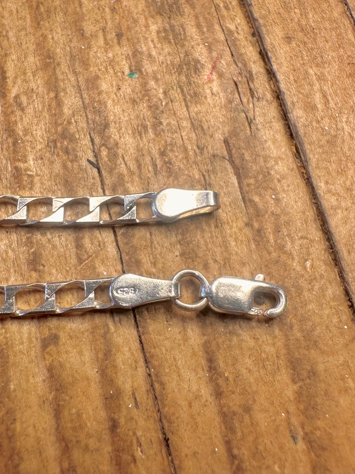 Curb Chain 925 Sterling Silver 7.5 inch Bracelet