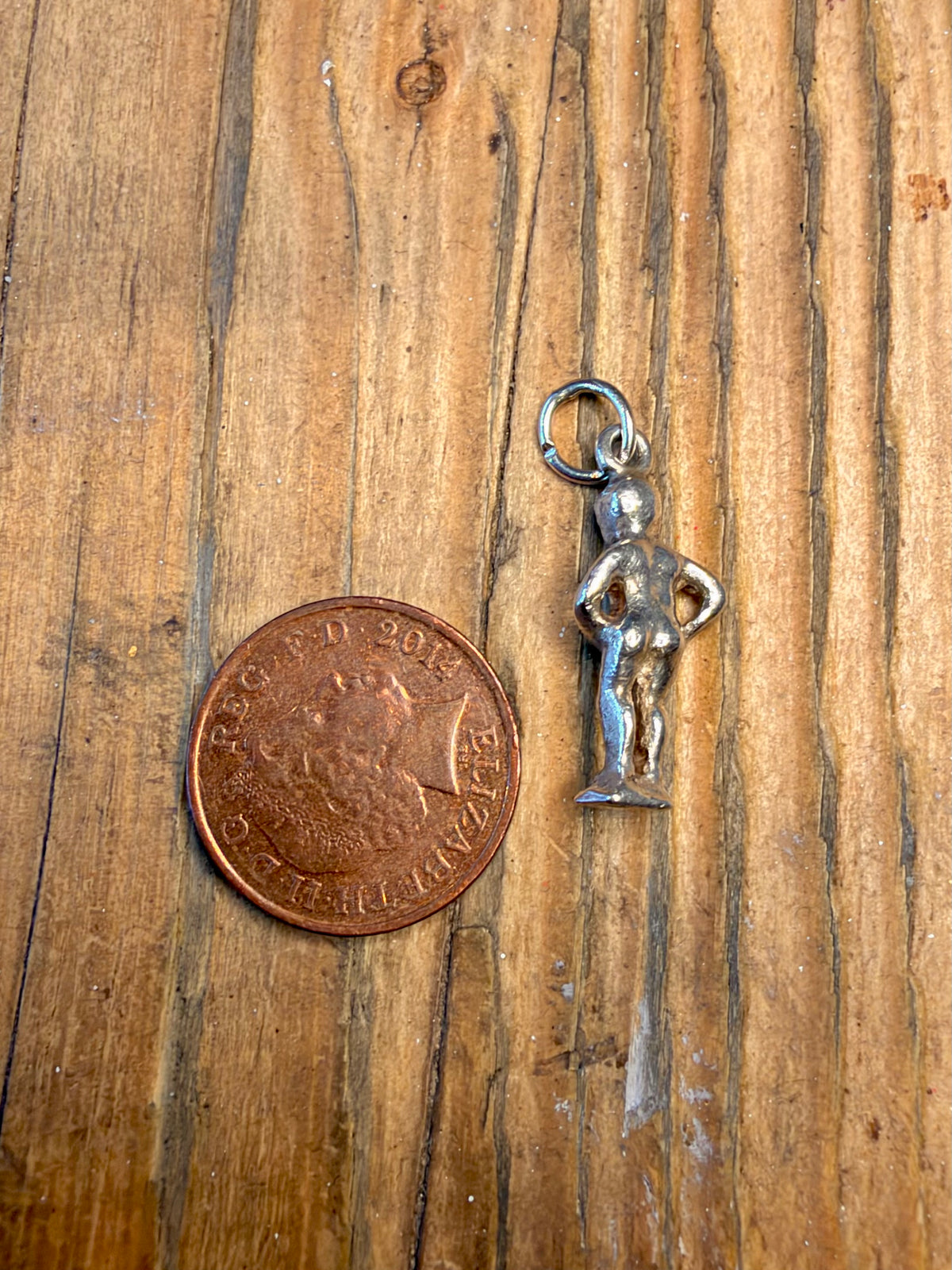 Manneken Pis Boy Sculpture 925 Sterling Silver Pendant