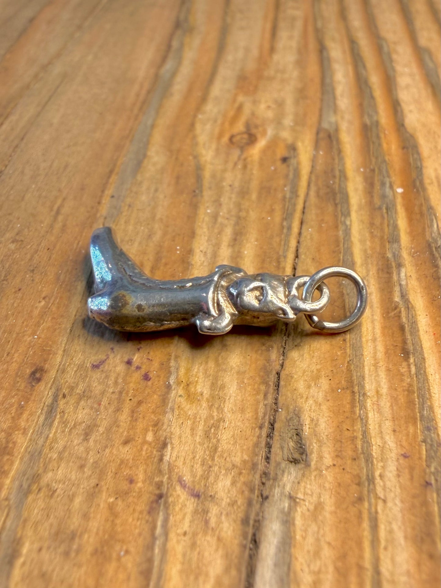 Cat in a Boot Charm 925 Sterling Silver Pendant