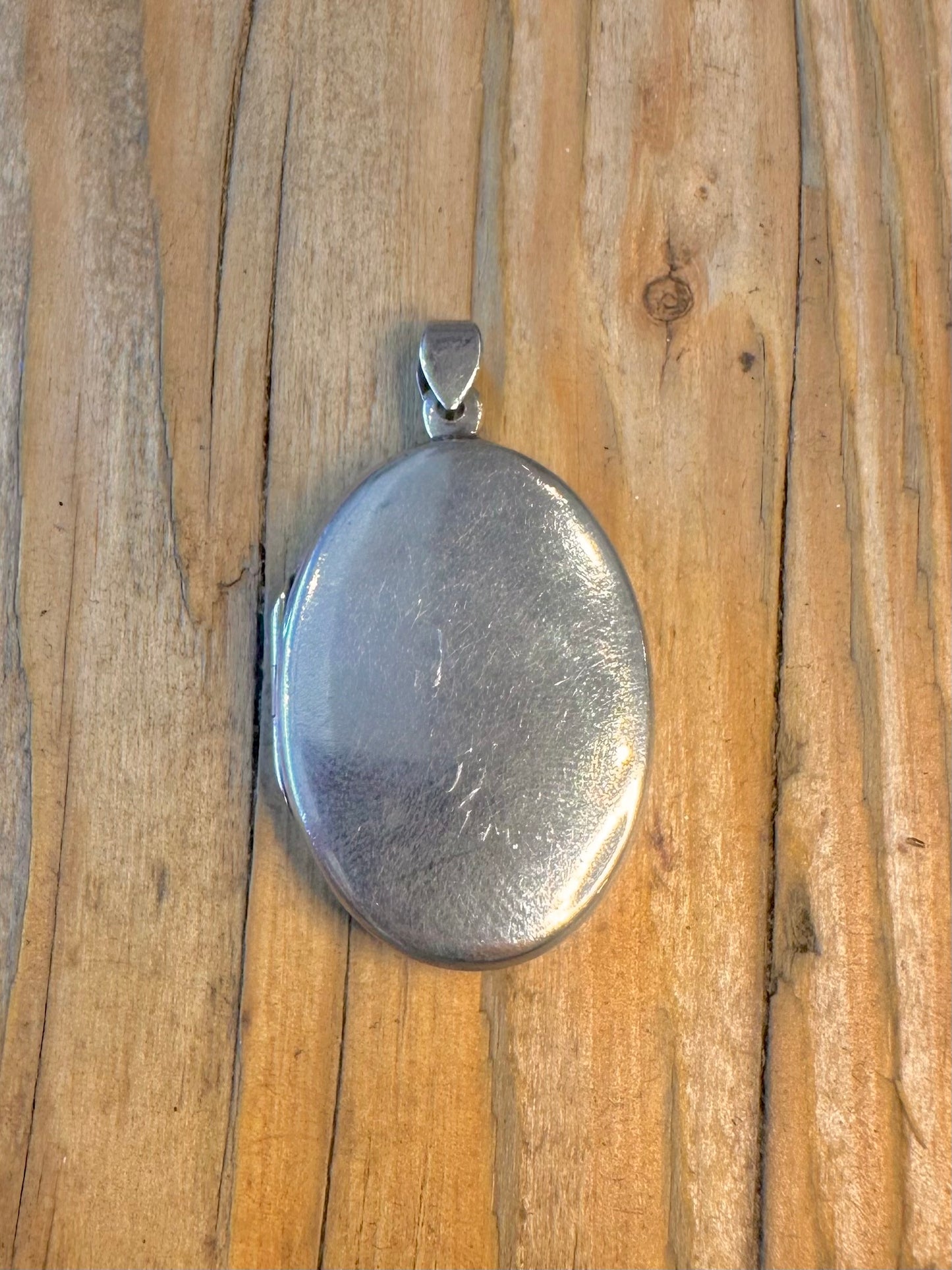 Oval Plain Locket 925 Sterling Silver Pendant
