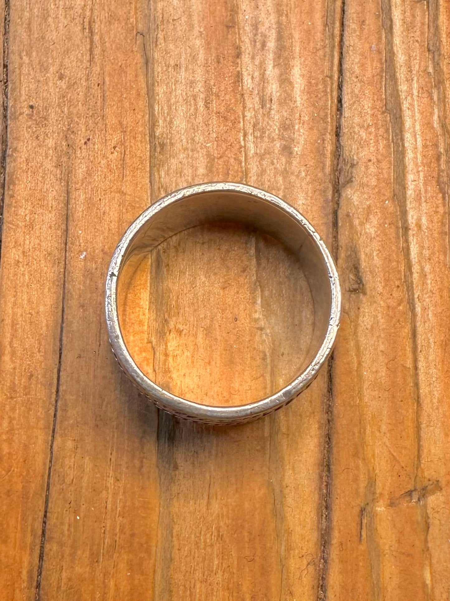 Chunky Woven Braided Band 925 Sterling Silver Size P Ring