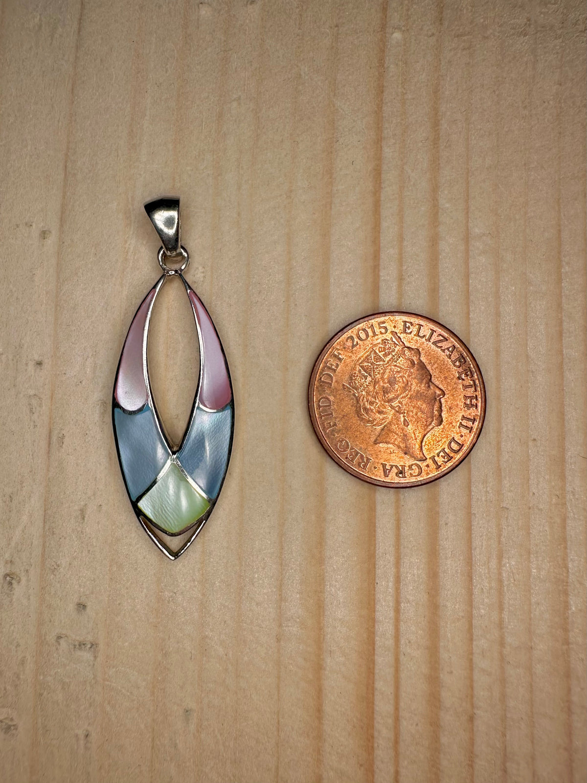Pastel Mother of Pearl 925 Sterling Silver Pendant