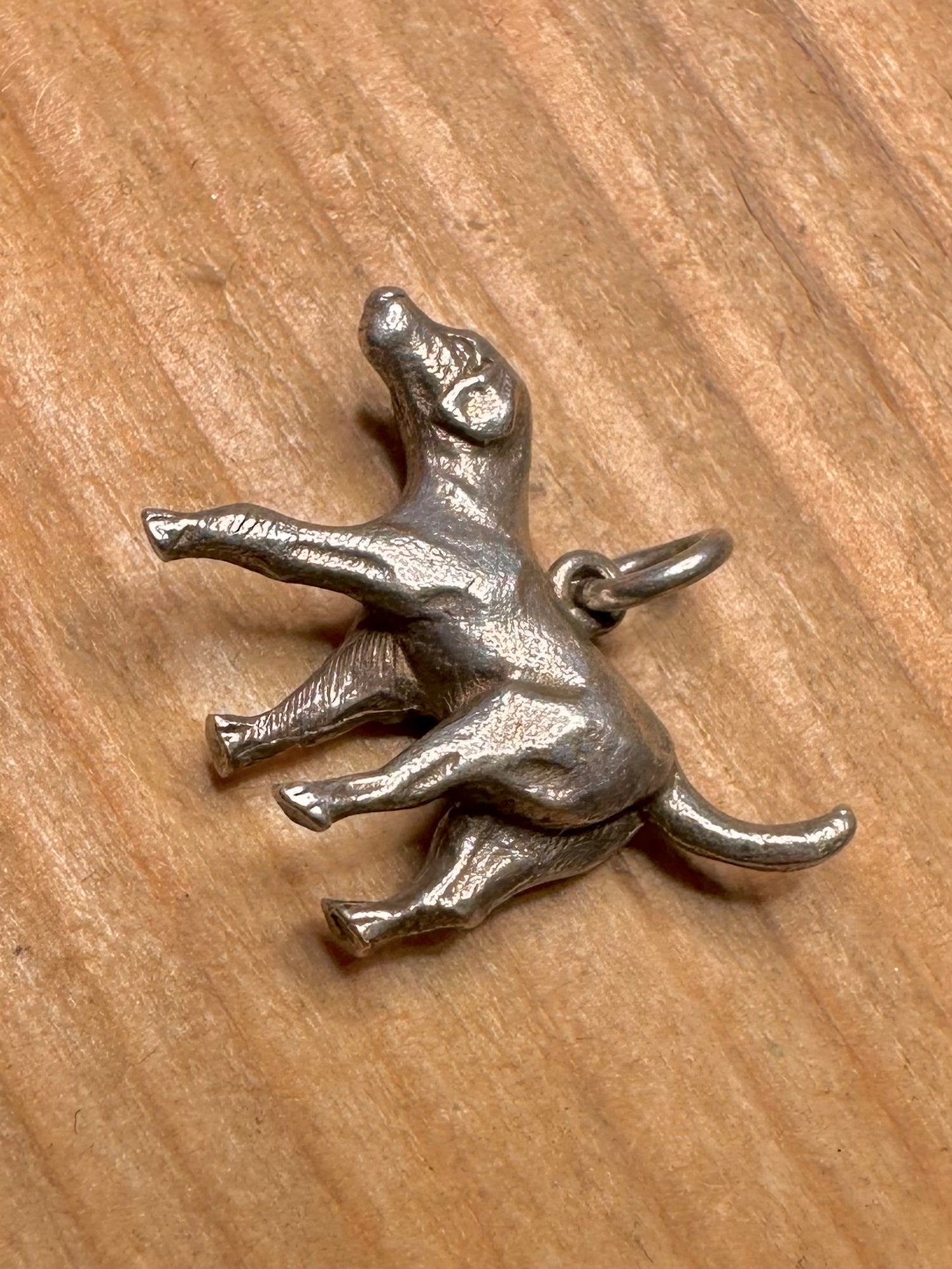 Vintage Hund 925 Sterling Silber Anhänger