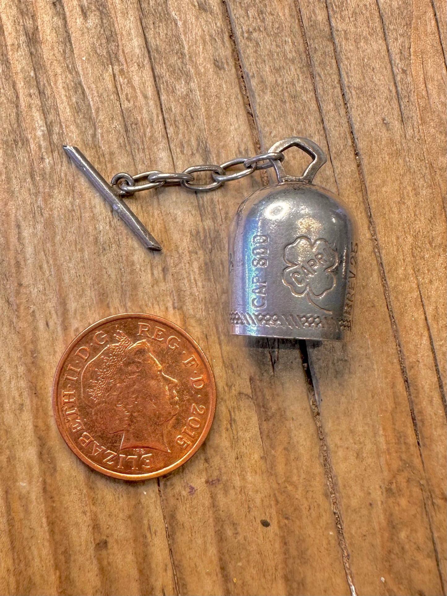 Campanina della Fortuna Lucky Bell of San Michele Capri 800 Silver Charm Pendant