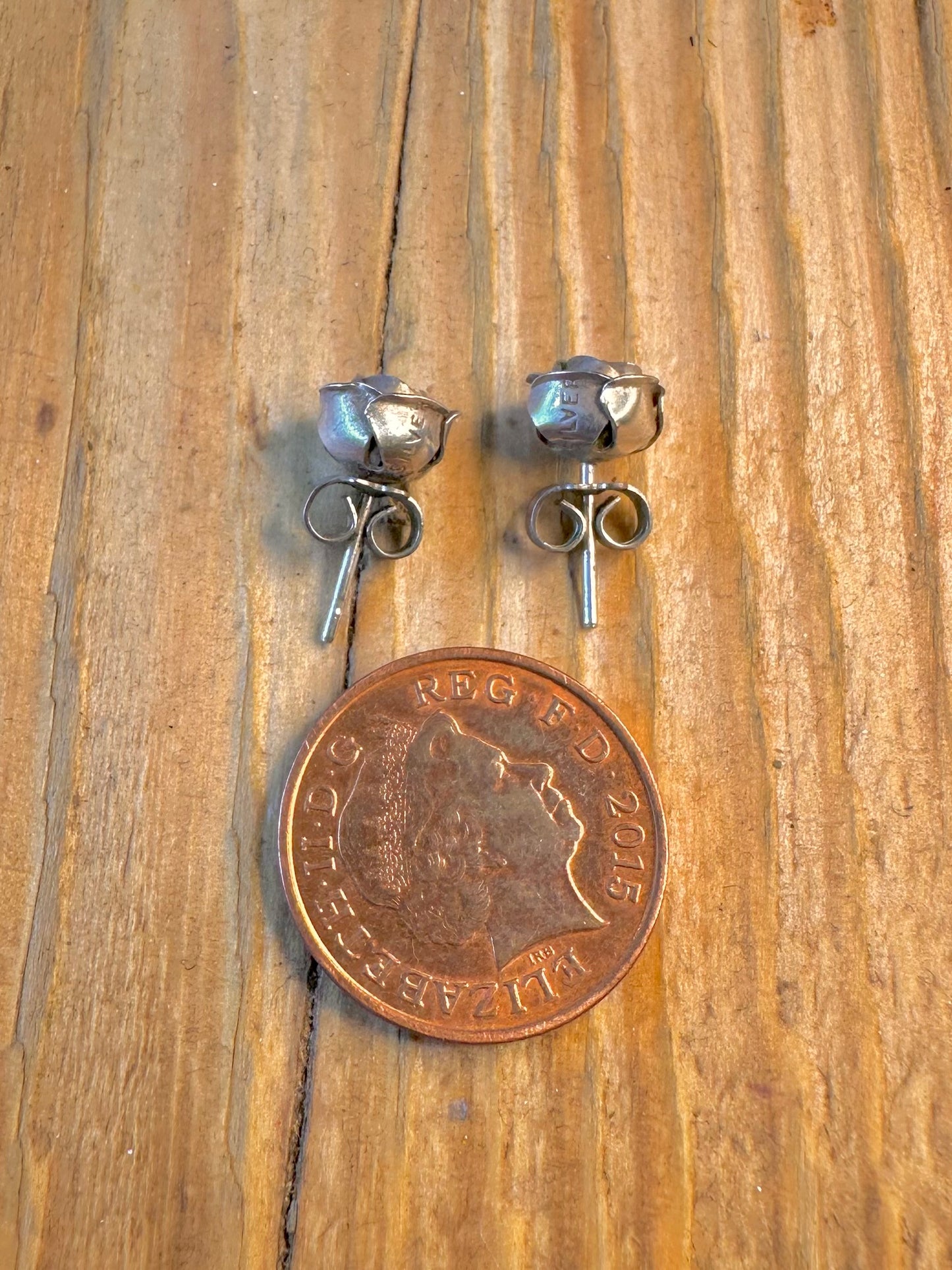 Rose Flower Studs 925 Sterling Silver Earrings