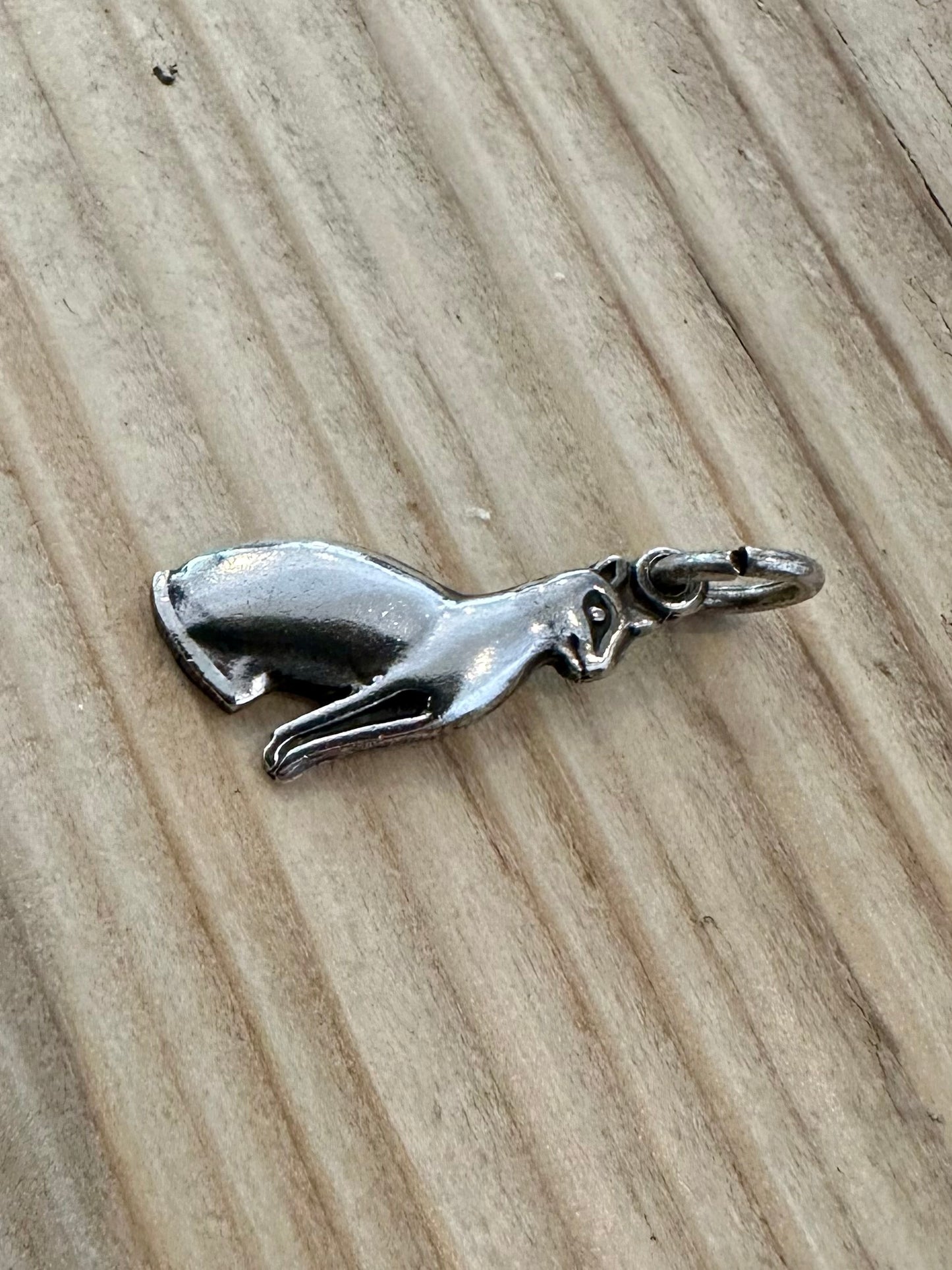 Vintage Cat 925 Silver Pendant