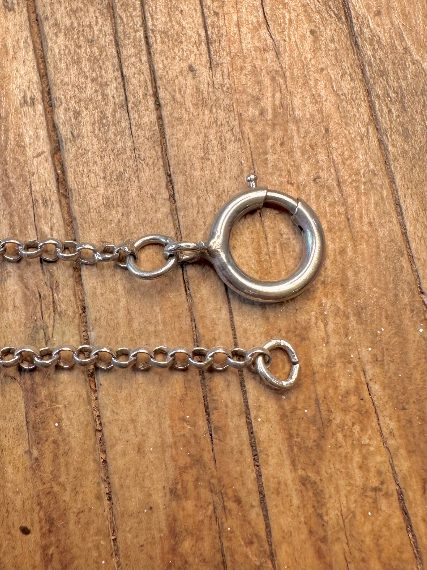 Belcher Chain Large Clasp 925 Sterling Silver 16 inch Necklace