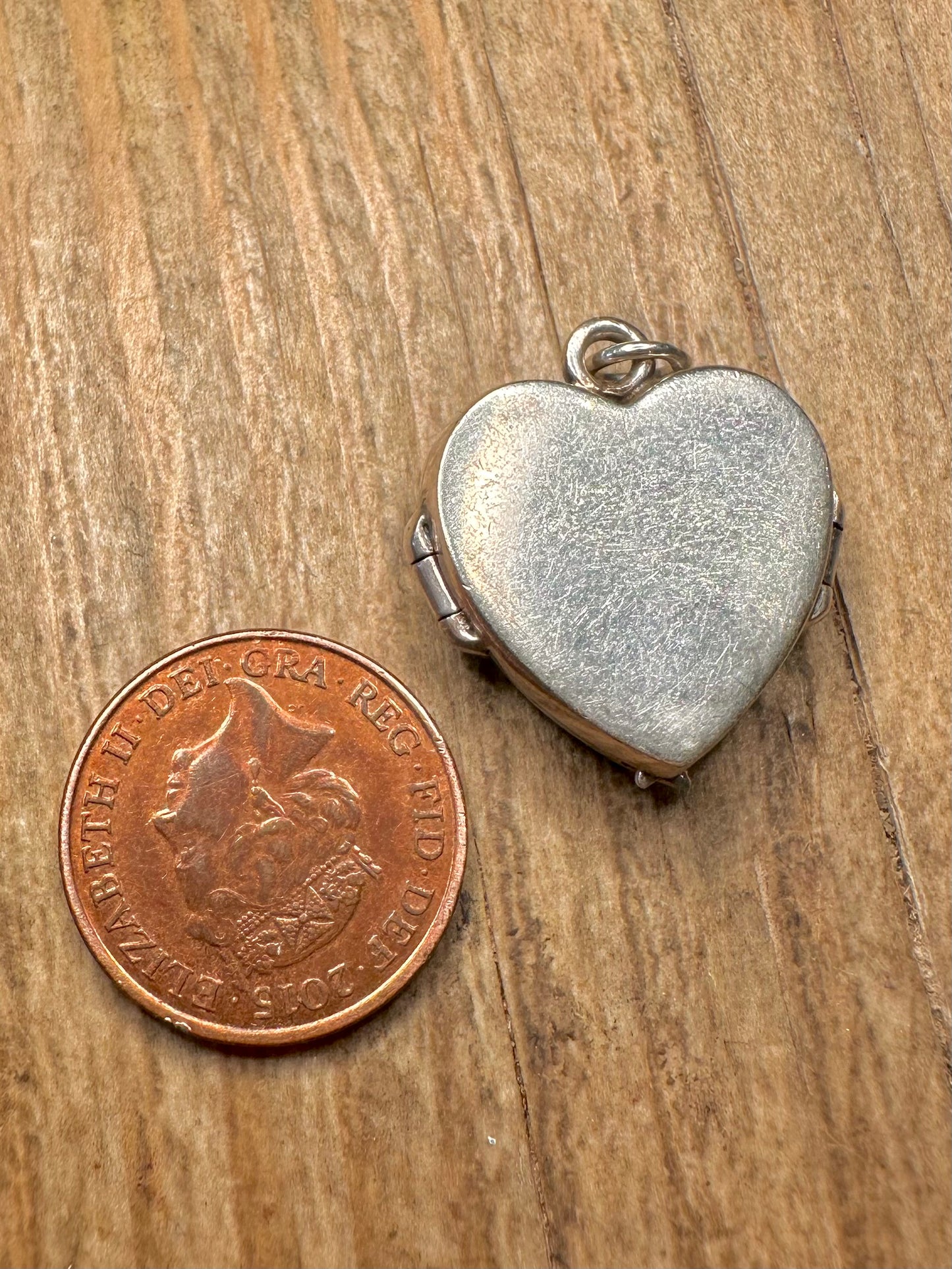 Vintage Feather Wing Double Sided 925 Sterling Silver Locket Pendant