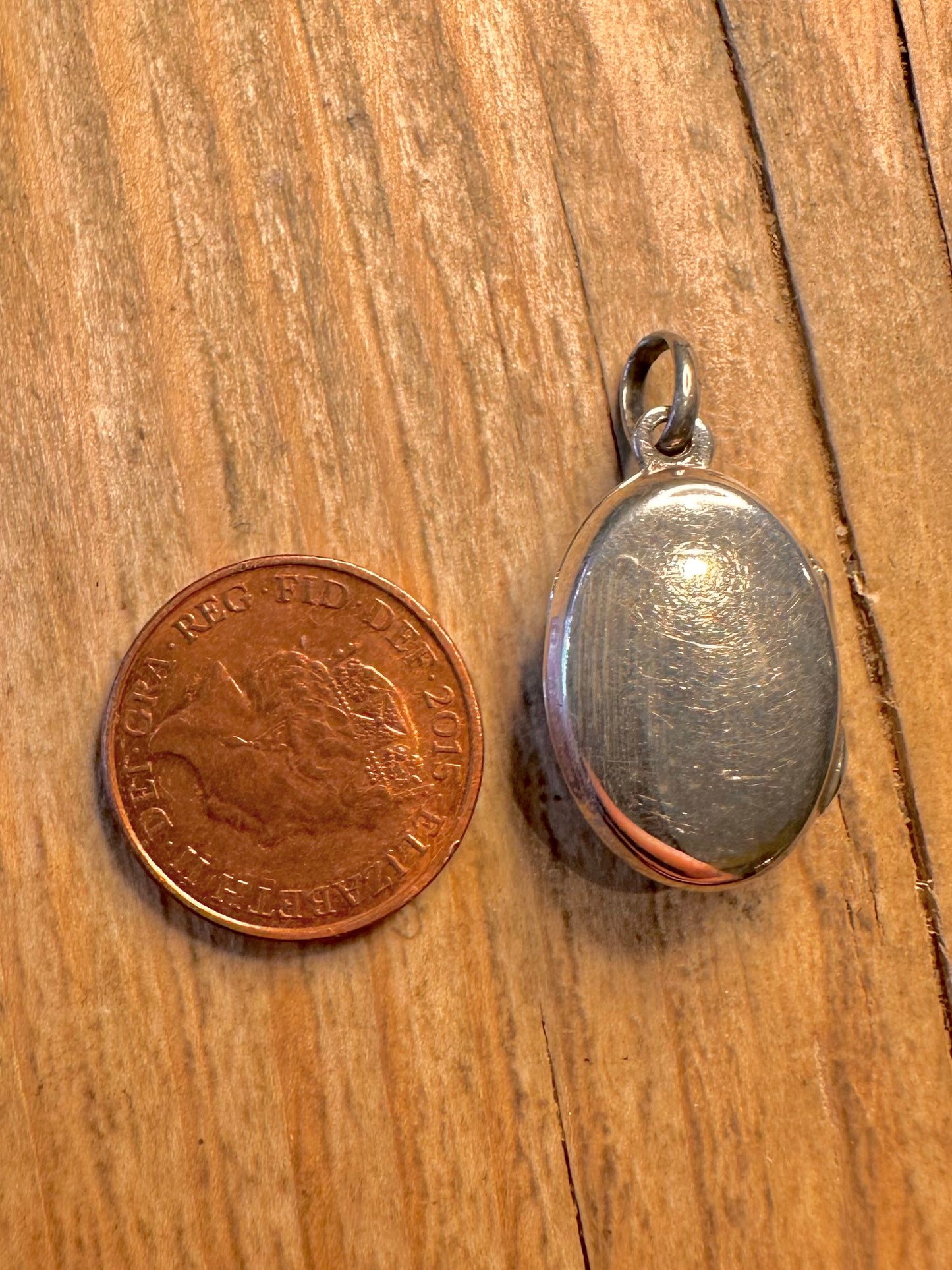 Vintage Sodalite Oval Locket 925 Sterling Silver Pendant