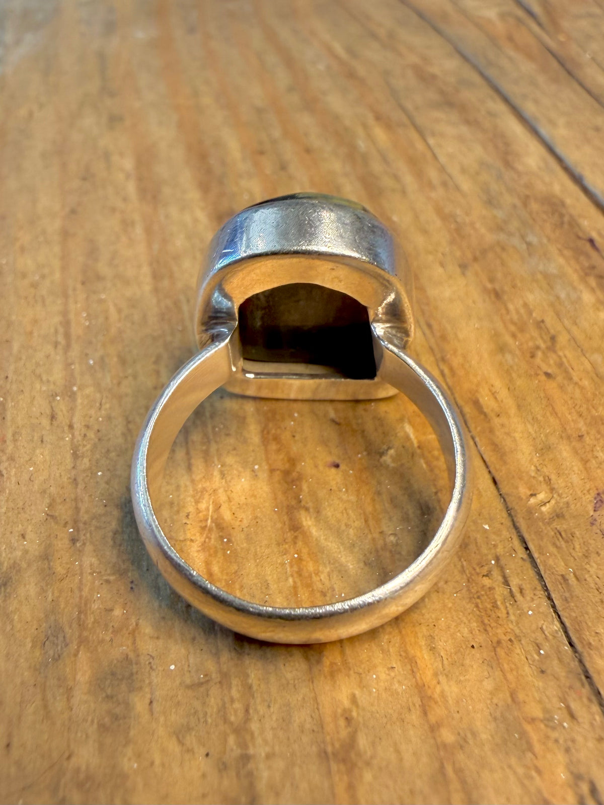 Blue Tigers Eye Stone 925 Sterling Silver Size O Ring